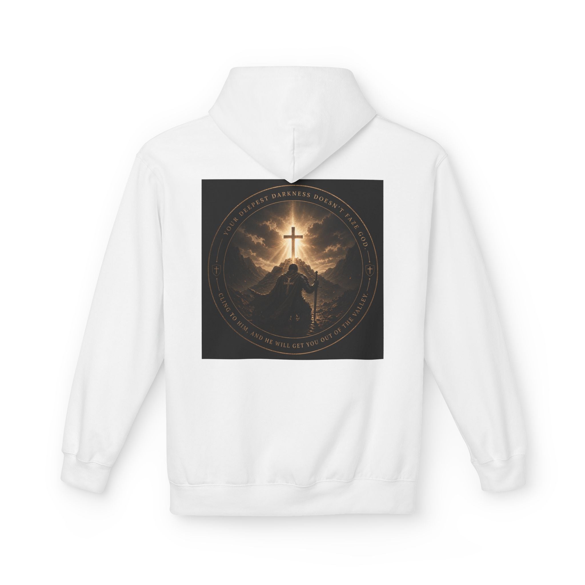 Christian Cross Hoodie — 'Stand by the Word' Inspirational Faith Sweatshirt