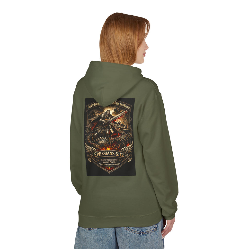 Christian Warrior Hoodie — "Stand Firm" Ephesians 6:12 Inspirational Gospel Hoodie