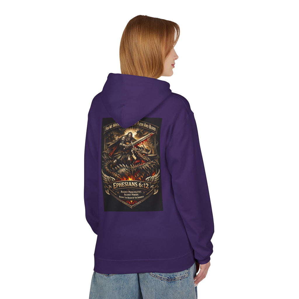 Christian Warrior Hoodie — "Stand Firm" Ephesians 6:12 Inspirational Gospel Hoodie