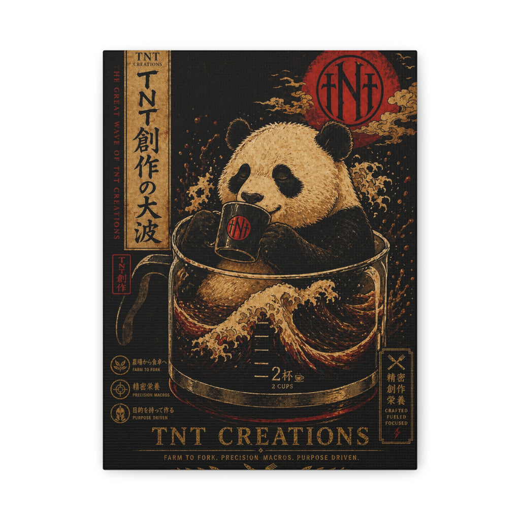 Panda Tea Canvas