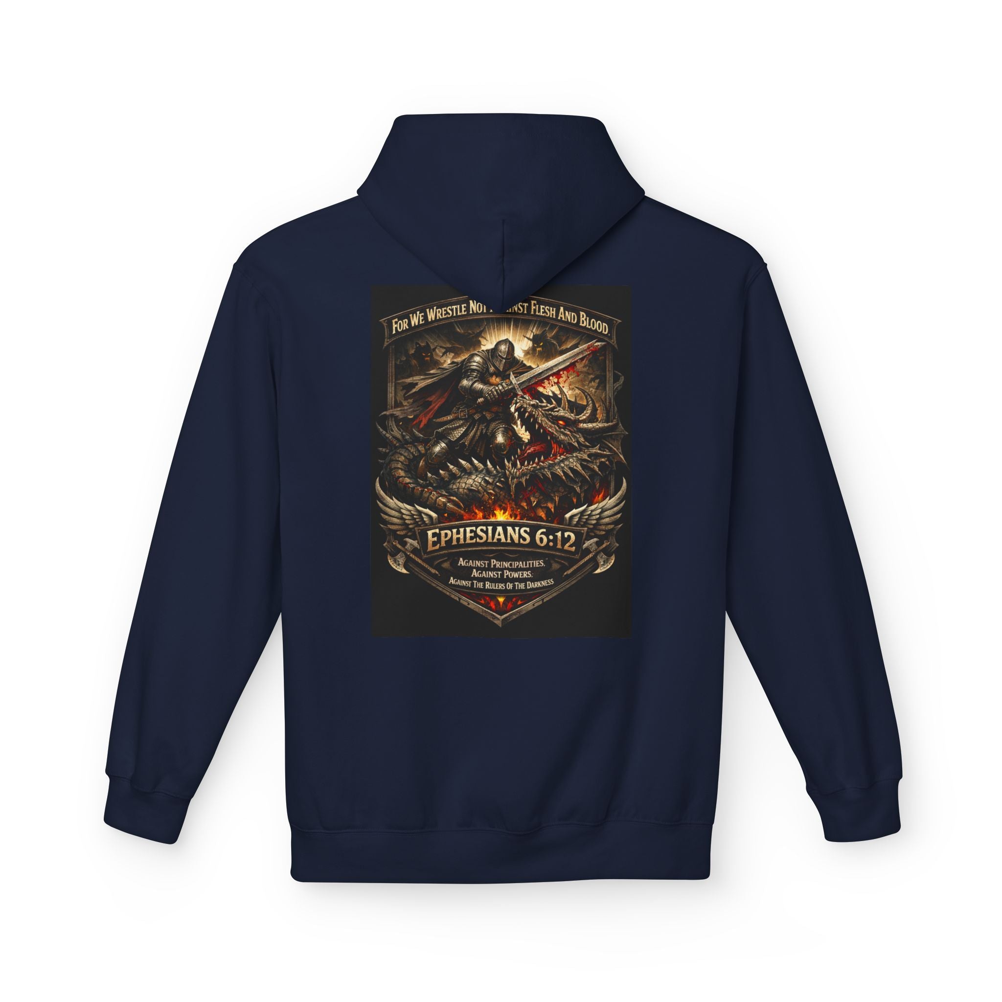 Christian Warrior Hoodie — "Stand Firm" Ephesians 6:12 Inspirational Gospel Hoodie