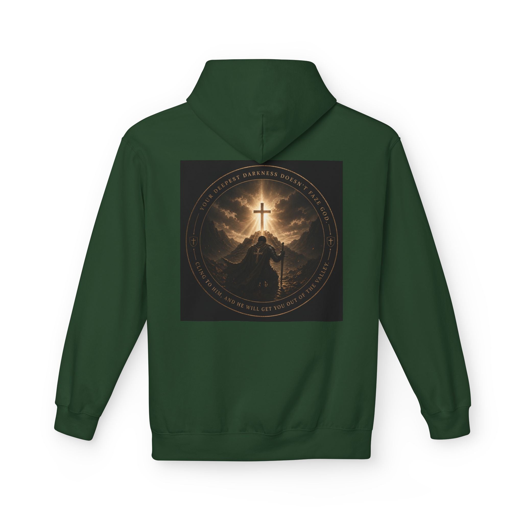 Christian Cross Hoodie — 'Stand by the Word' Inspirational Faith Sweatshirt