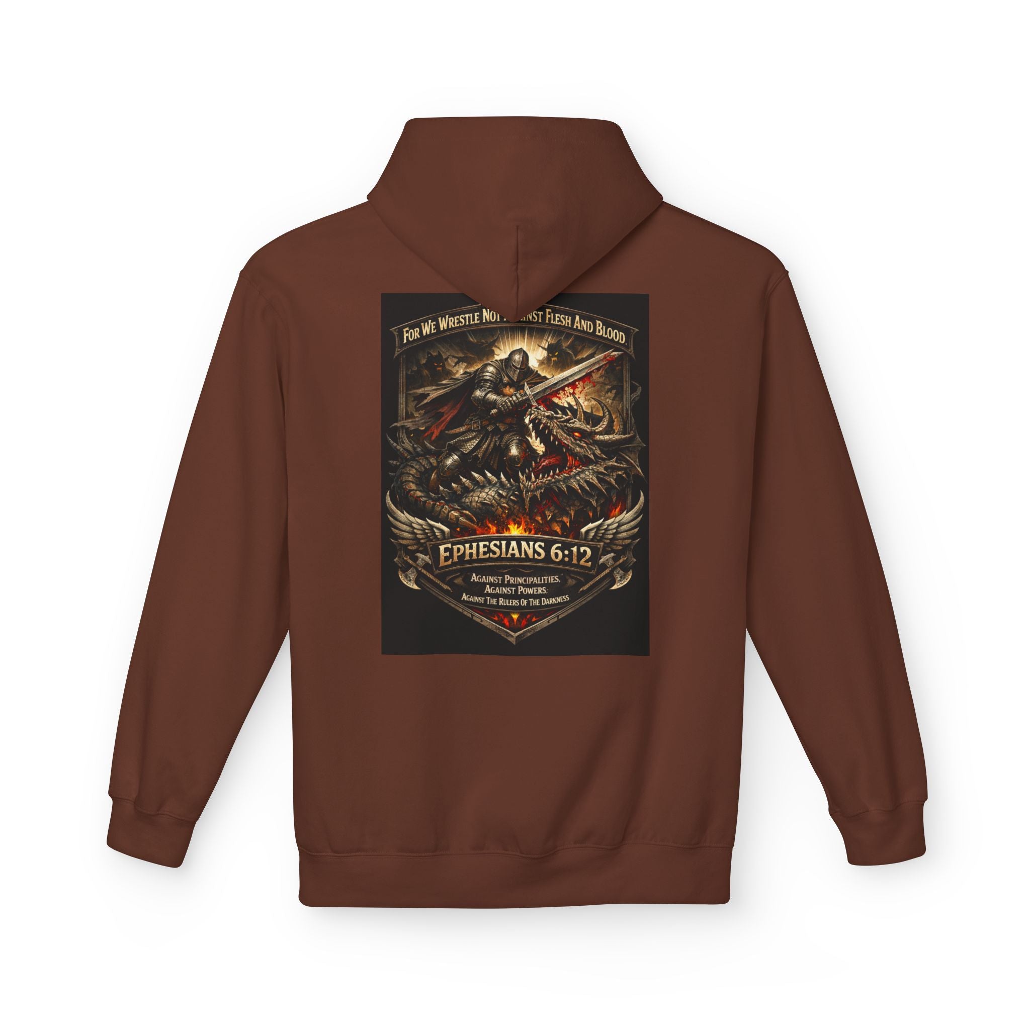 Christian Warrior Hoodie — "Stand Firm" Ephesians 6:12 Inspirational Gospel Hoodie