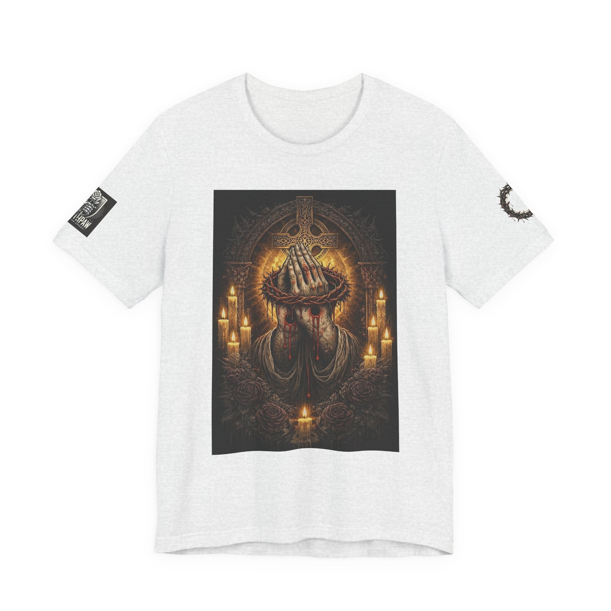 Satan-Repellant Graphic Tee — "Don't TRY me Satan!!" Chest Illustration & Back Slogan