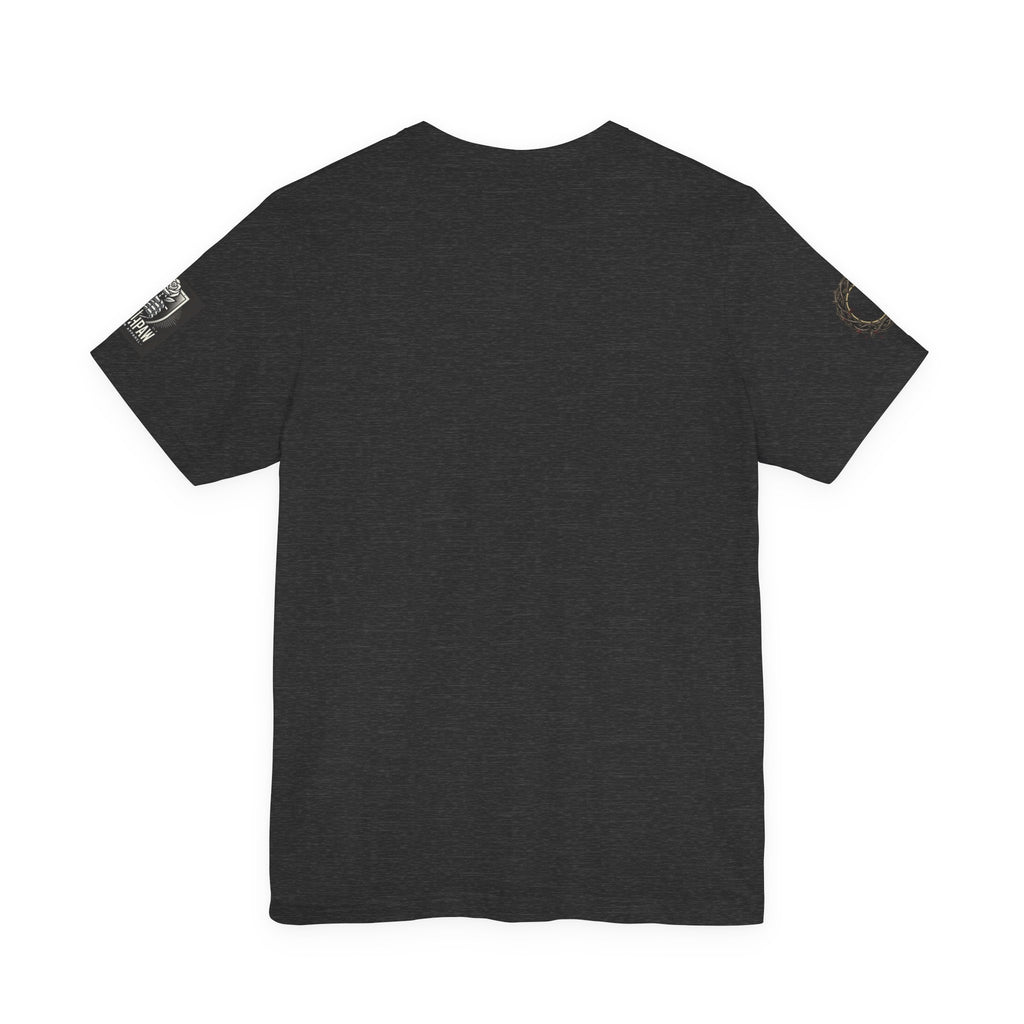 Do Not Fear the Darkness Graphic Tee — 'James IV:VII' Hooded Figure Shirt