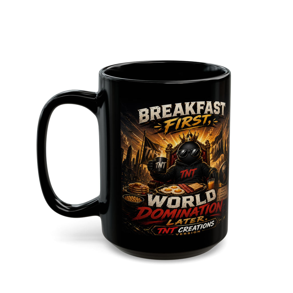 TNT Creations Black Logo Mug — 11oz/15oz Ceramic Coffee Cup