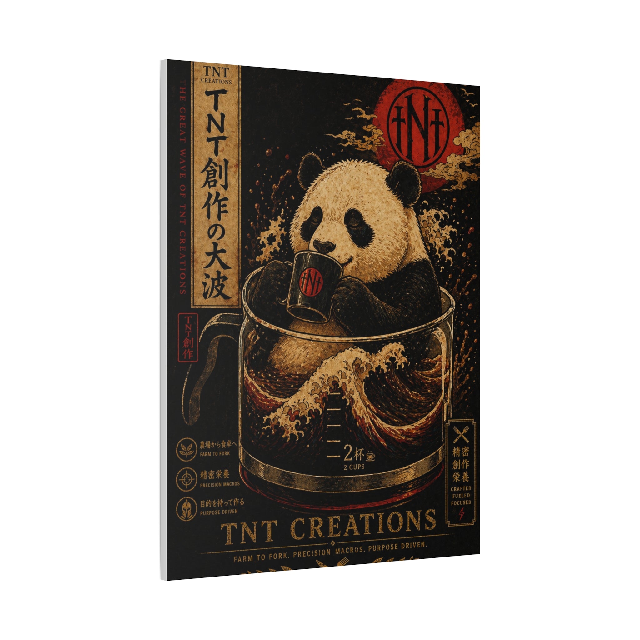 Panda Tea Canvas