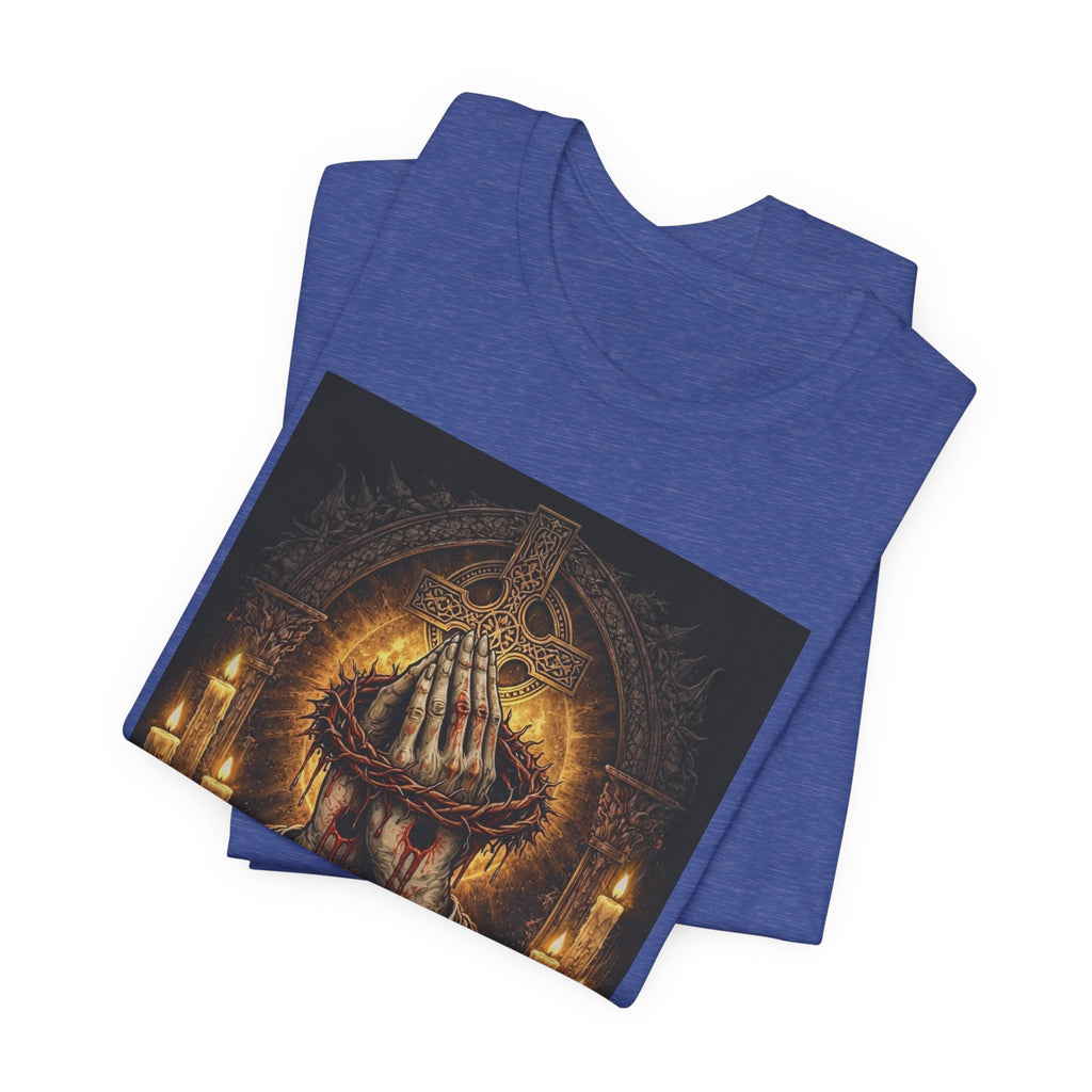 Satan-Repellant Graphic Tee — "Don't TRY me Satan!!" Chest Illustration & Back Slogan