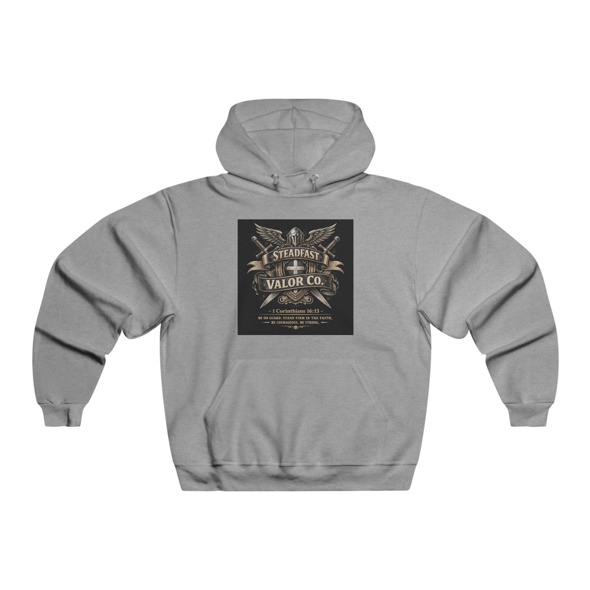 Christian Knight Hoodie — "Be the Light" Inspirational Templar Sweatshirt