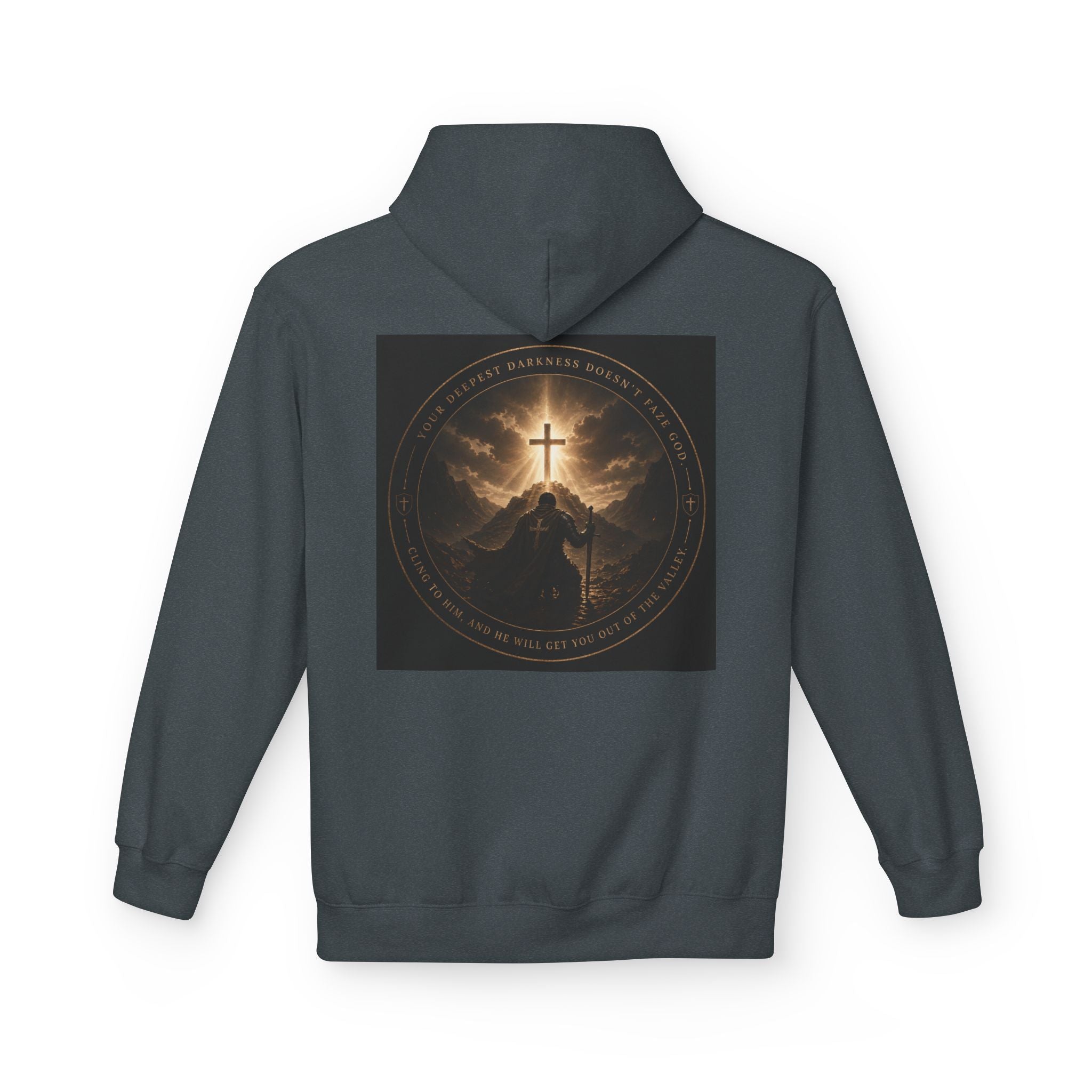 Christian Cross Hoodie — 'Stand by the Word' Inspirational Faith Sweatshirt