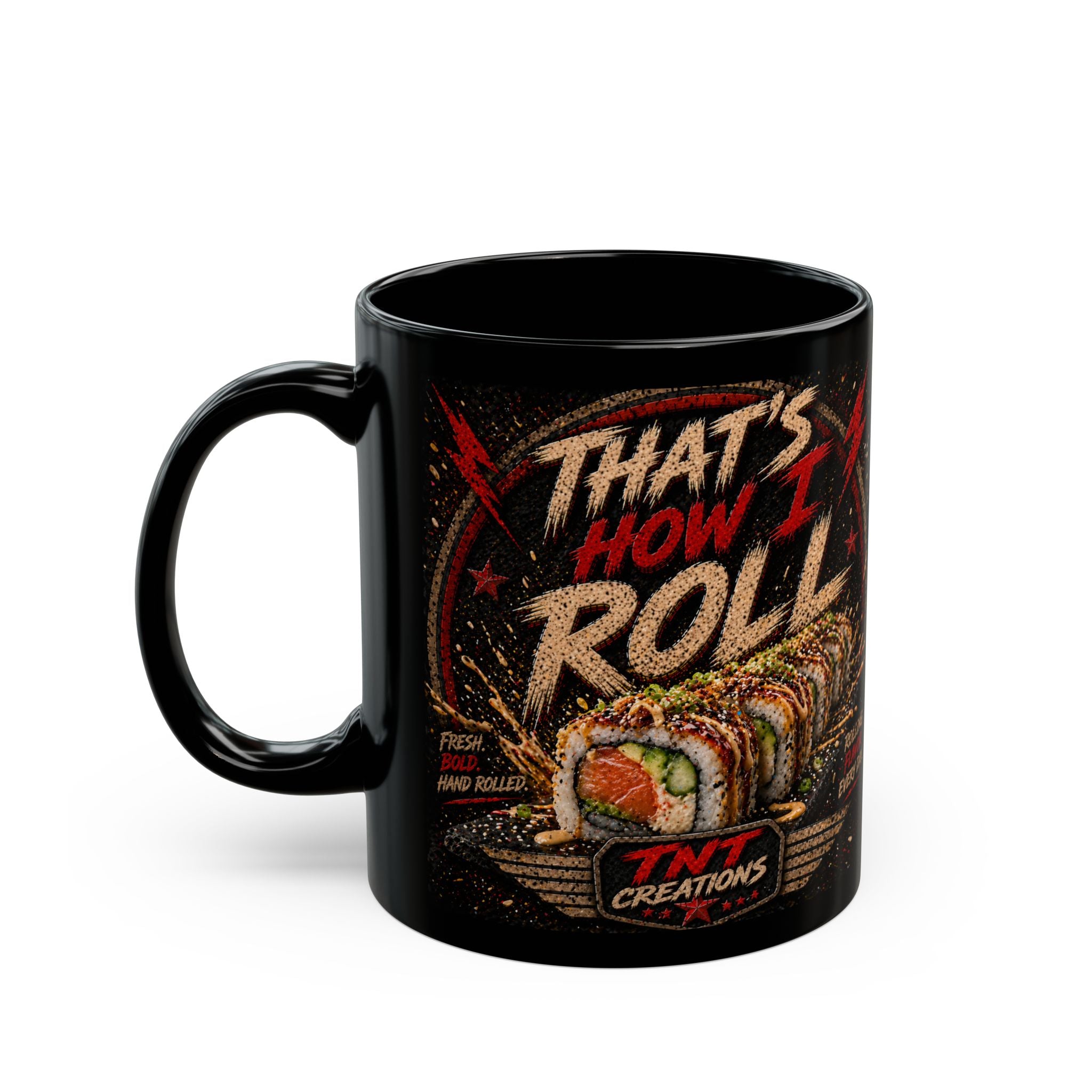 TNT Creations Black Logo Mug — 11oz/15oz Coffee Cup