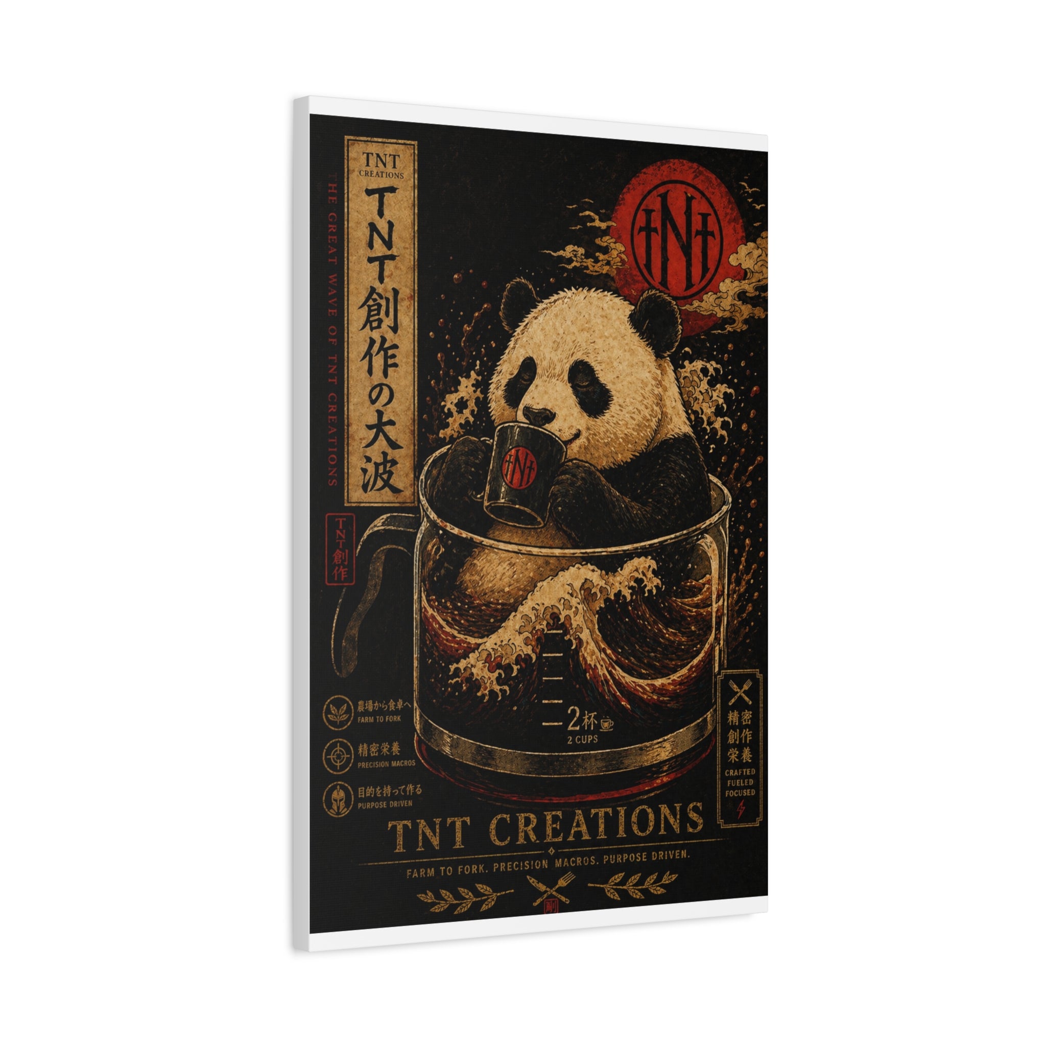 Panda Tea Canvas