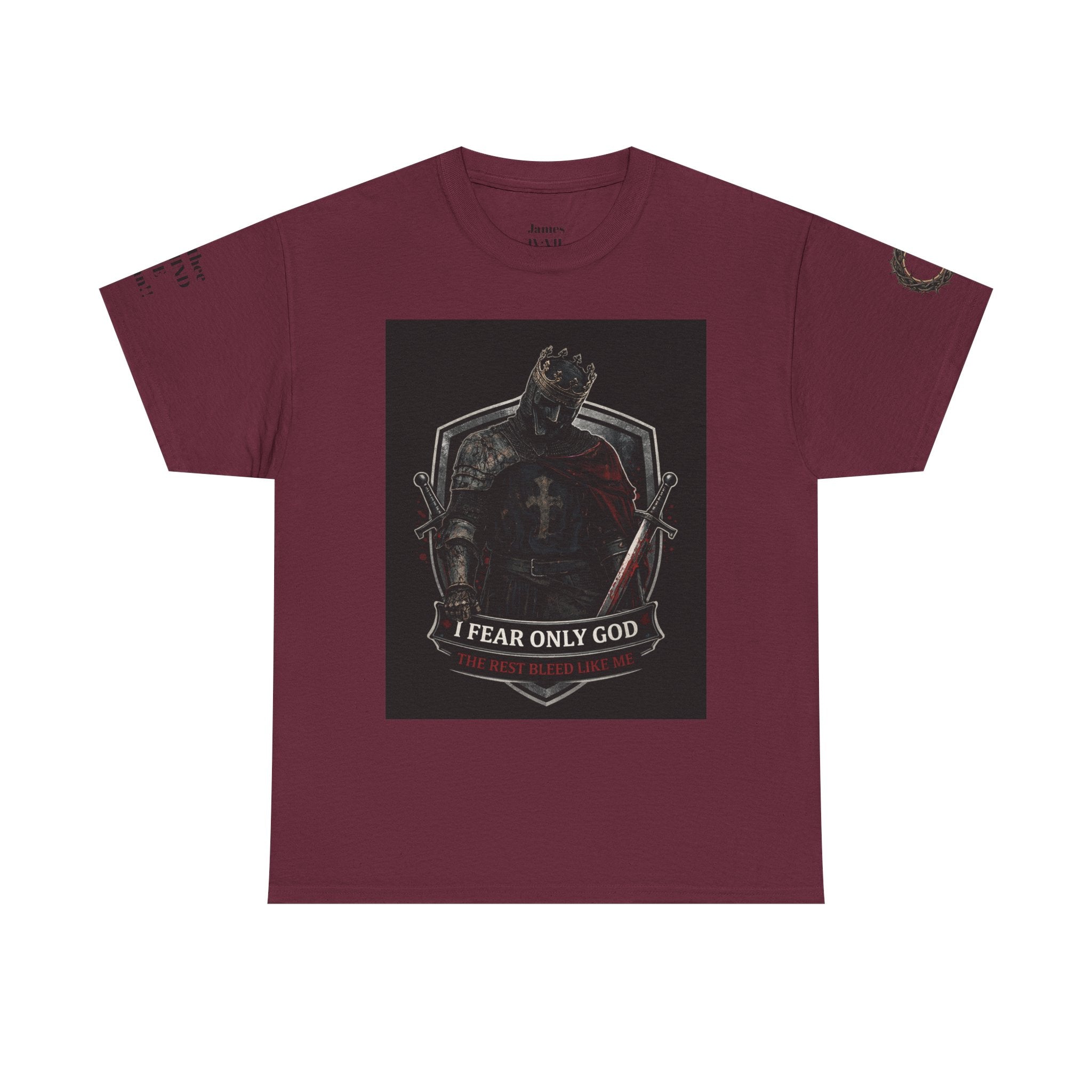 Fear Only God T-Shirt — Steadfast Valor Co. Knight Graphic Tee
