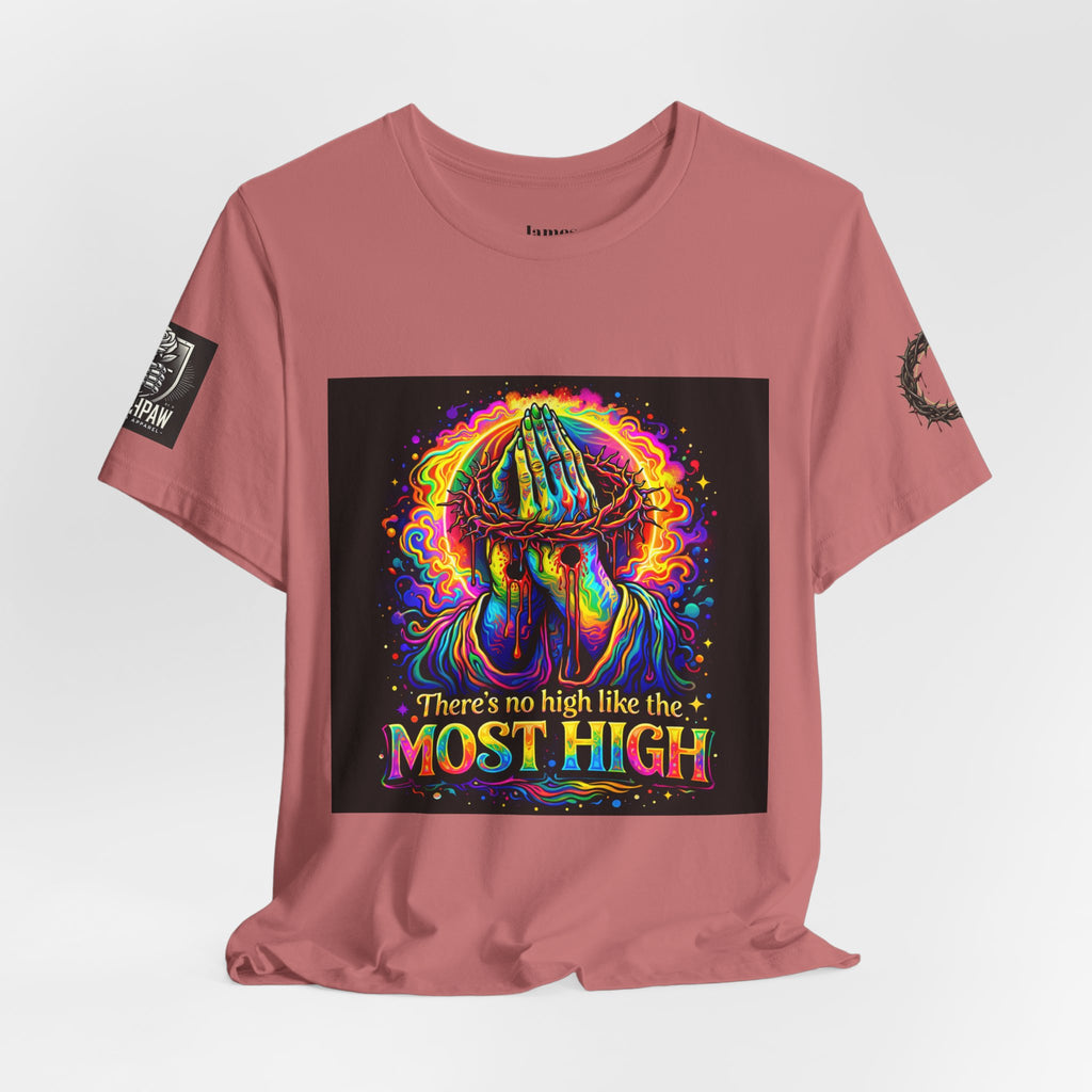 Psychedelic Jesus T‑Shirt – "There's No High Like the Most High" Graphic Tee