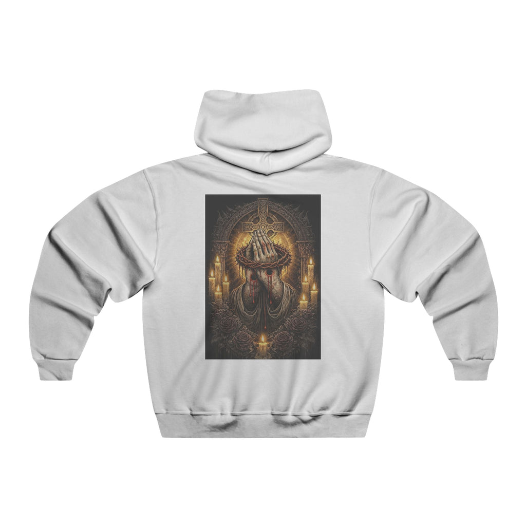 Hoodie — Gothic Jesus praying Southpaw Graphic Pullover