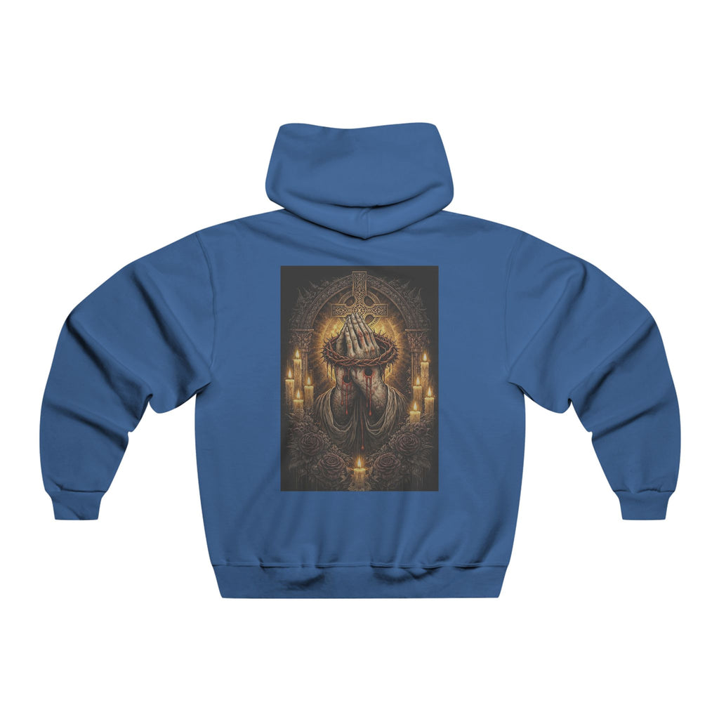 Hoodie — Gothic Jesus praying Southpaw Graphic Pullover