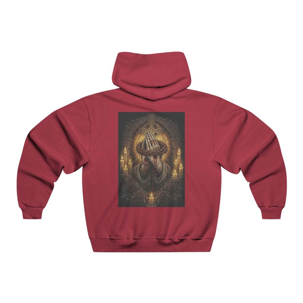 Hoodie — Gothic Jesus praying Southpaw Graphic Pullover