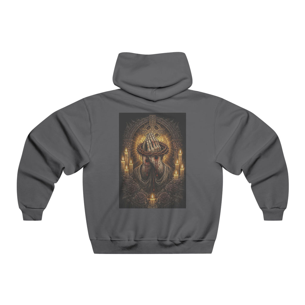 Hoodie — Gothic Jesus praying Southpaw Graphic Pullover