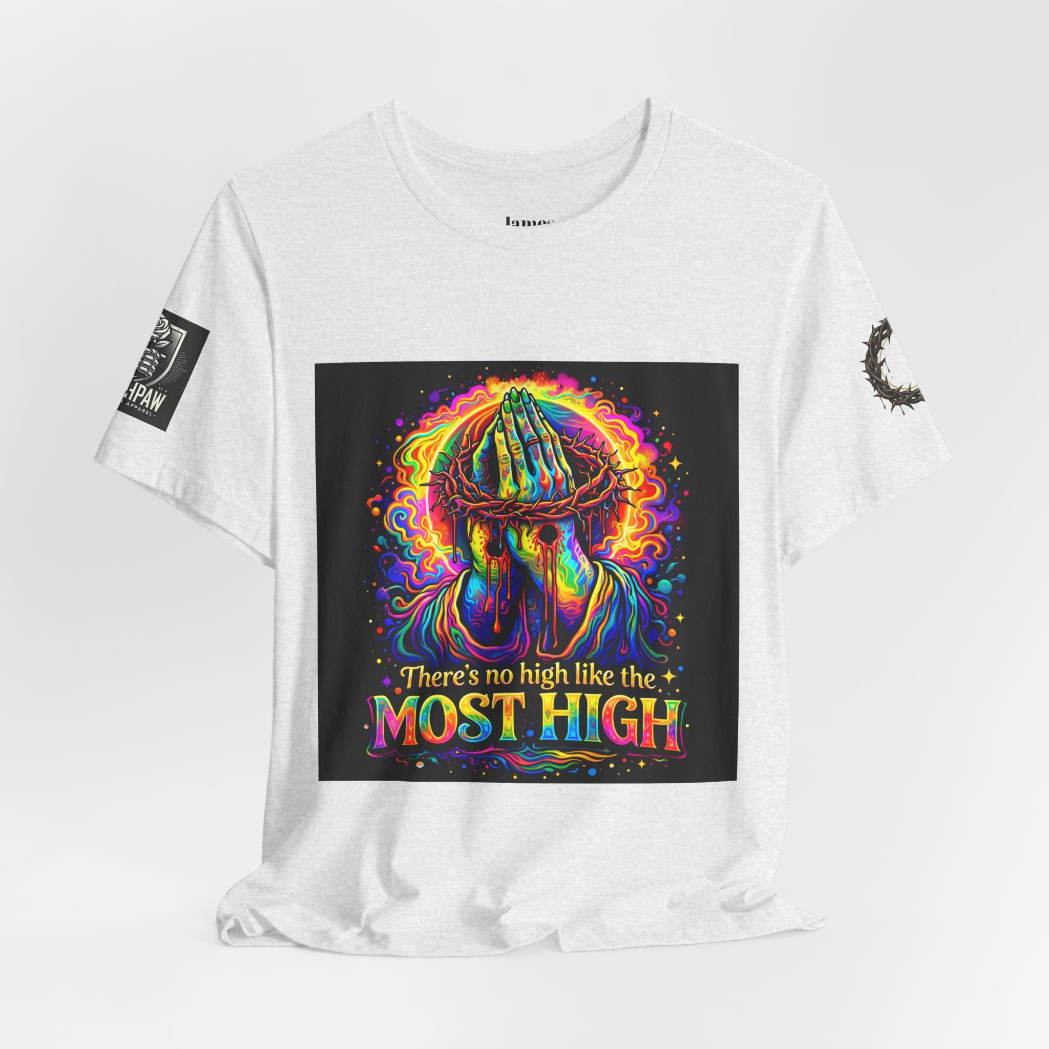 Psychedelic Jesus T‑Shirt – "There's No High Like the Most High" Graphic Tee