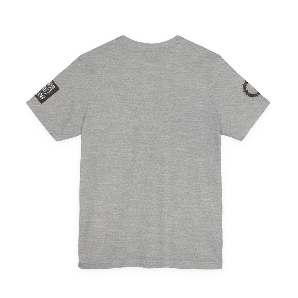 Do Not Fear the Darkness Graphic Tee — 'James IV:VII' Hooded Figure Shirt