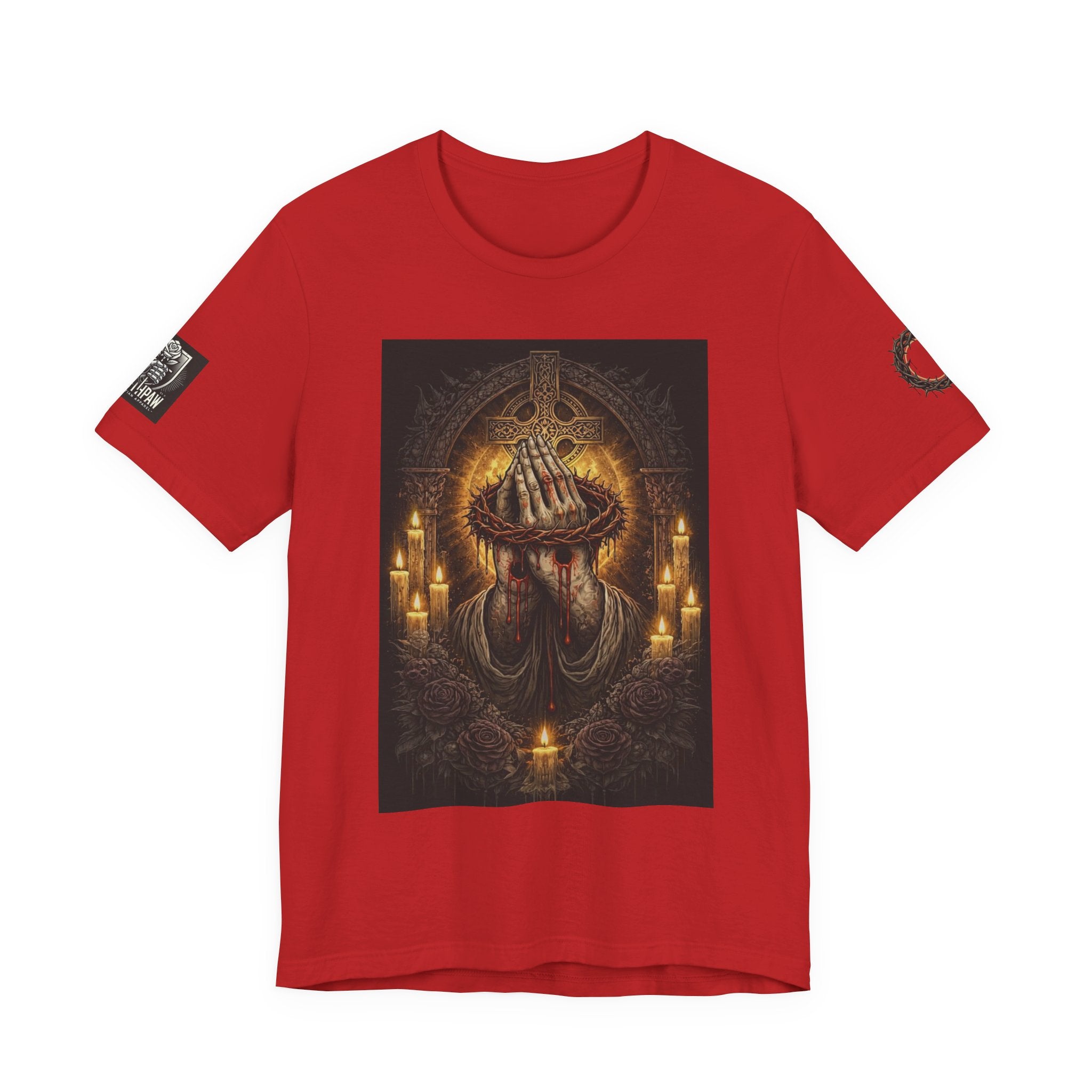 Satan-Repellant Graphic Tee — "Don't TRY me Satan!!" Chest Illustration & Back Slogan