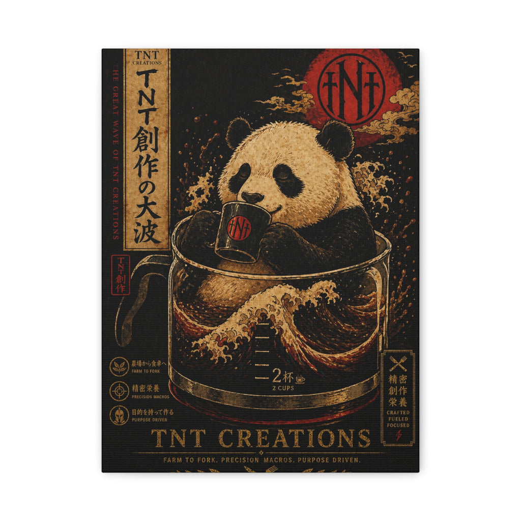 Panda Tea Canvas