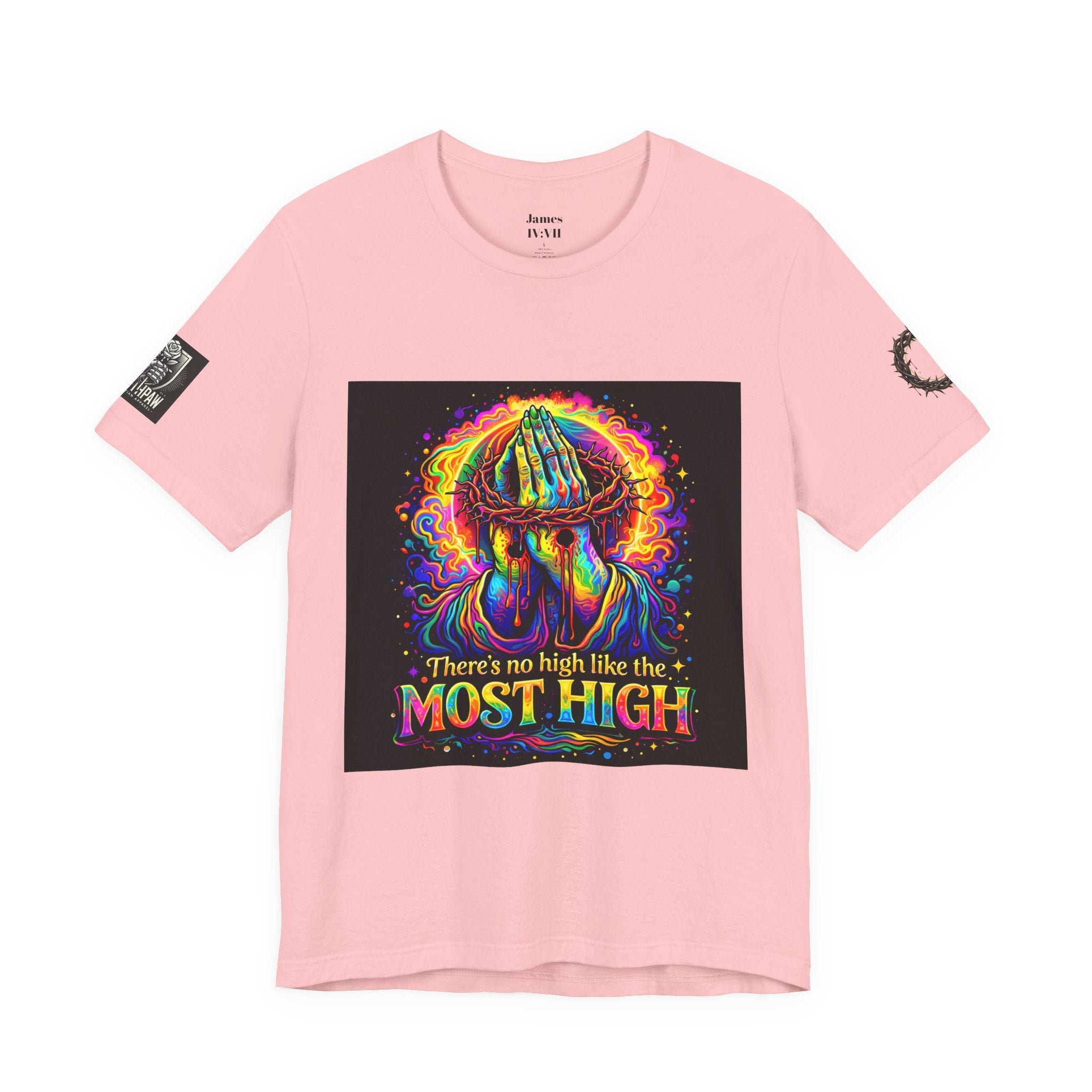 Psychedelic Jesus T‑Shirt – "There's No High Like the Most High" Graphic Tee