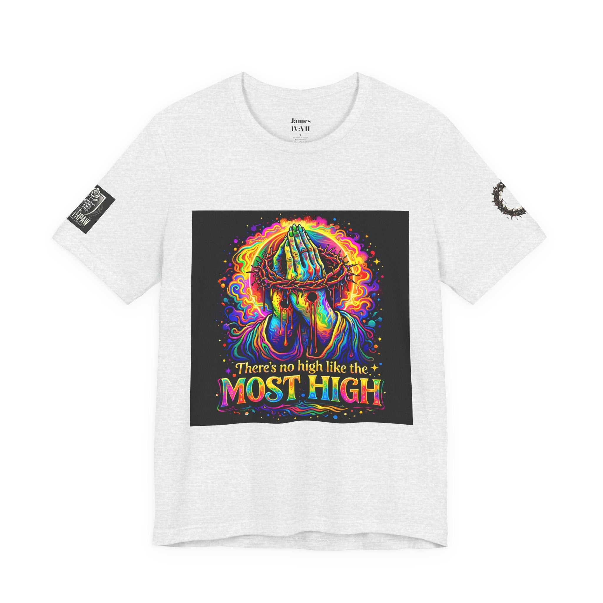 Psychedelic Jesus T‑Shirt – "There's No High Like the Most High" Graphic Tee