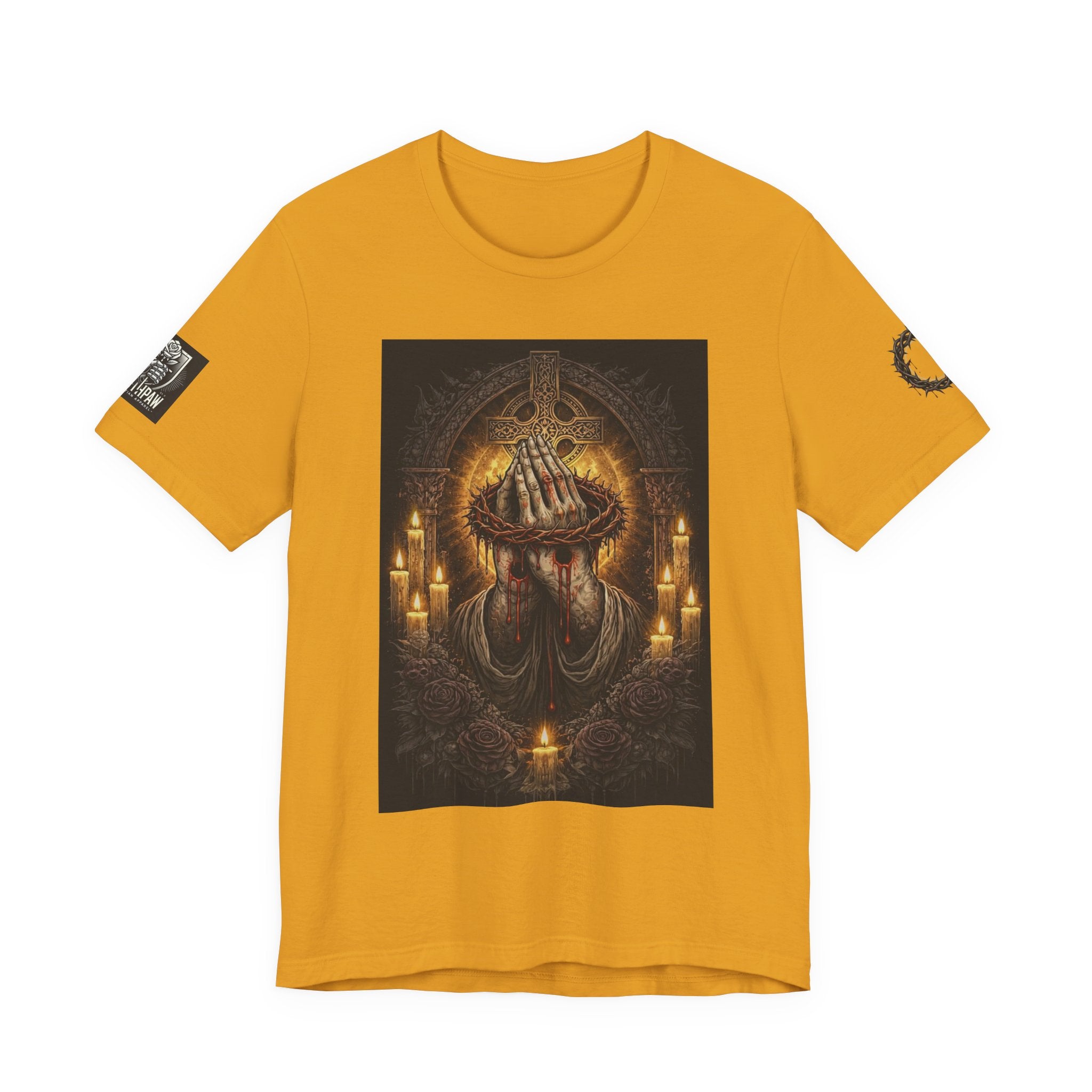 Satan-Repellant Graphic Tee — "Don't TRY me Satan!!" Chest Illustration & Back Slogan