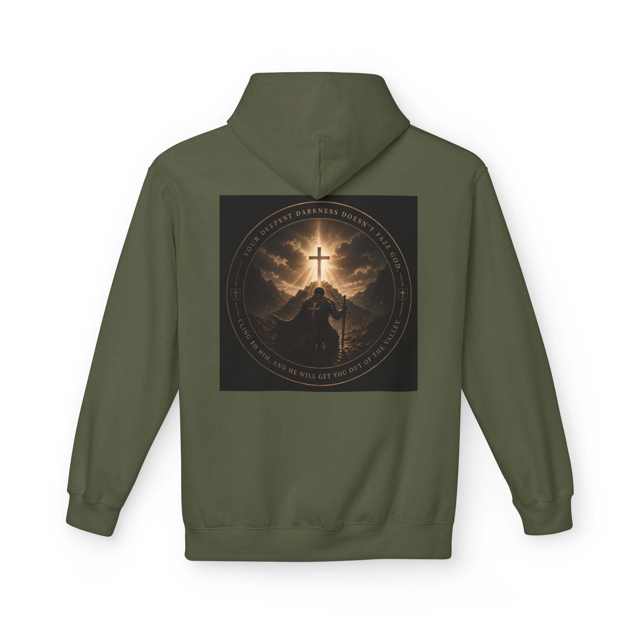 Christian Cross Hoodie — 'Stand by the Word' Inspirational Faith Sweatshirt