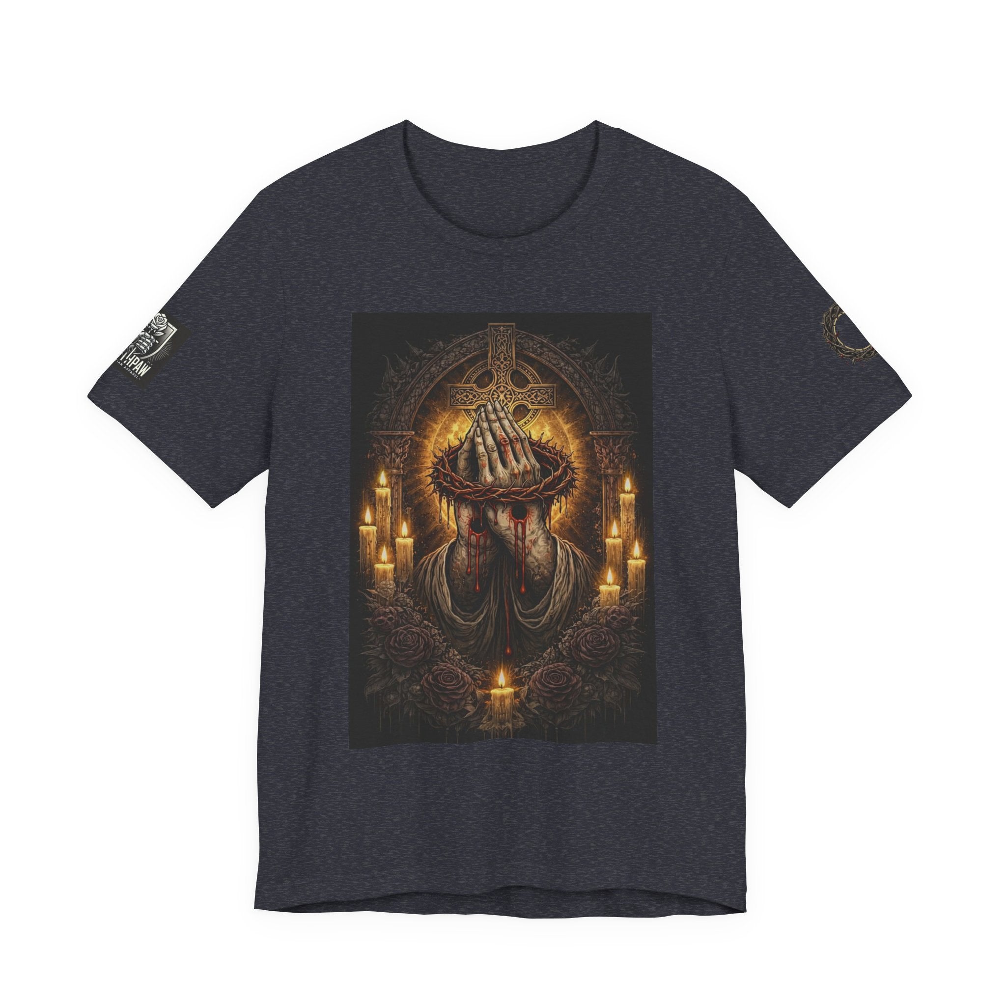 Satan-Repellant Graphic Tee — "Don't TRY me Satan!!" Chest Illustration & Back Slogan