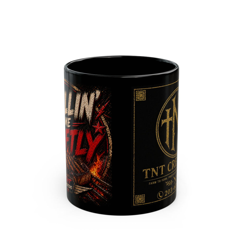 TNT Creations Black Logo Mug — Gothic Band/Metal Coffee Mug (11oz, 15oz)