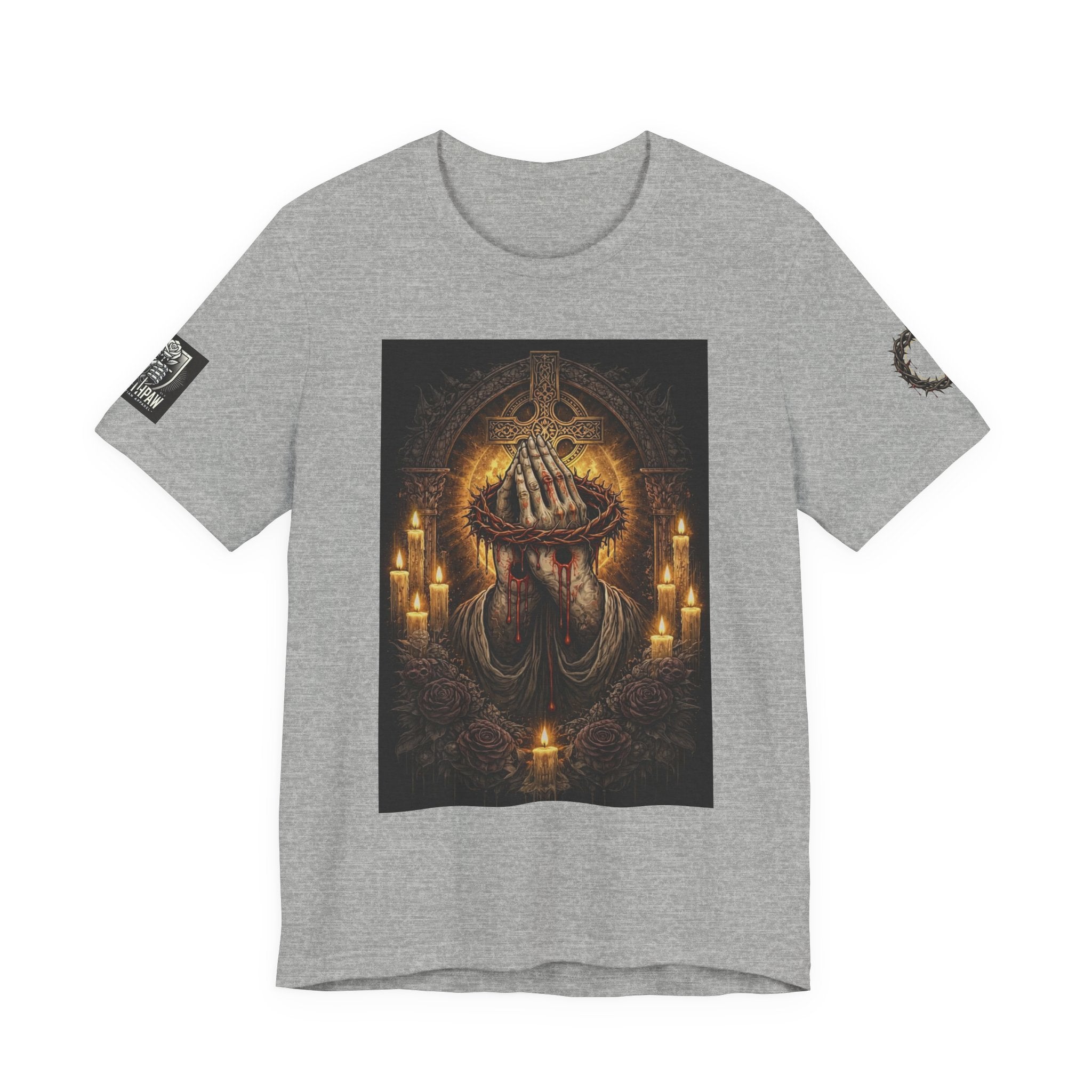 Satan-Repellant Graphic Tee — "Don't TRY me Satan!!" Chest Illustration & Back Slogan