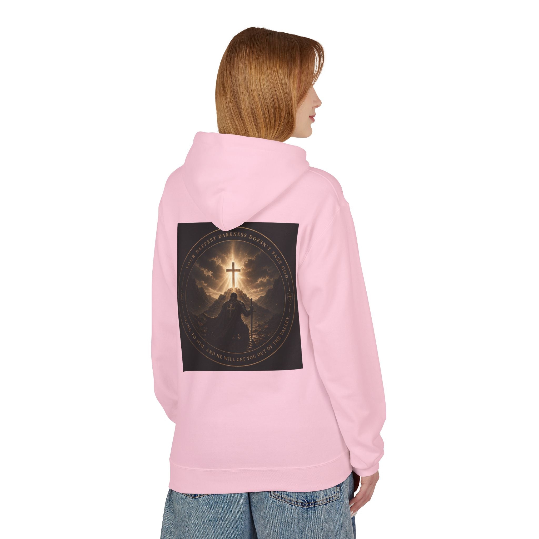 Christian Cross Hoodie — 'Stand by the Word' Inspirational Faith Sweatshirt