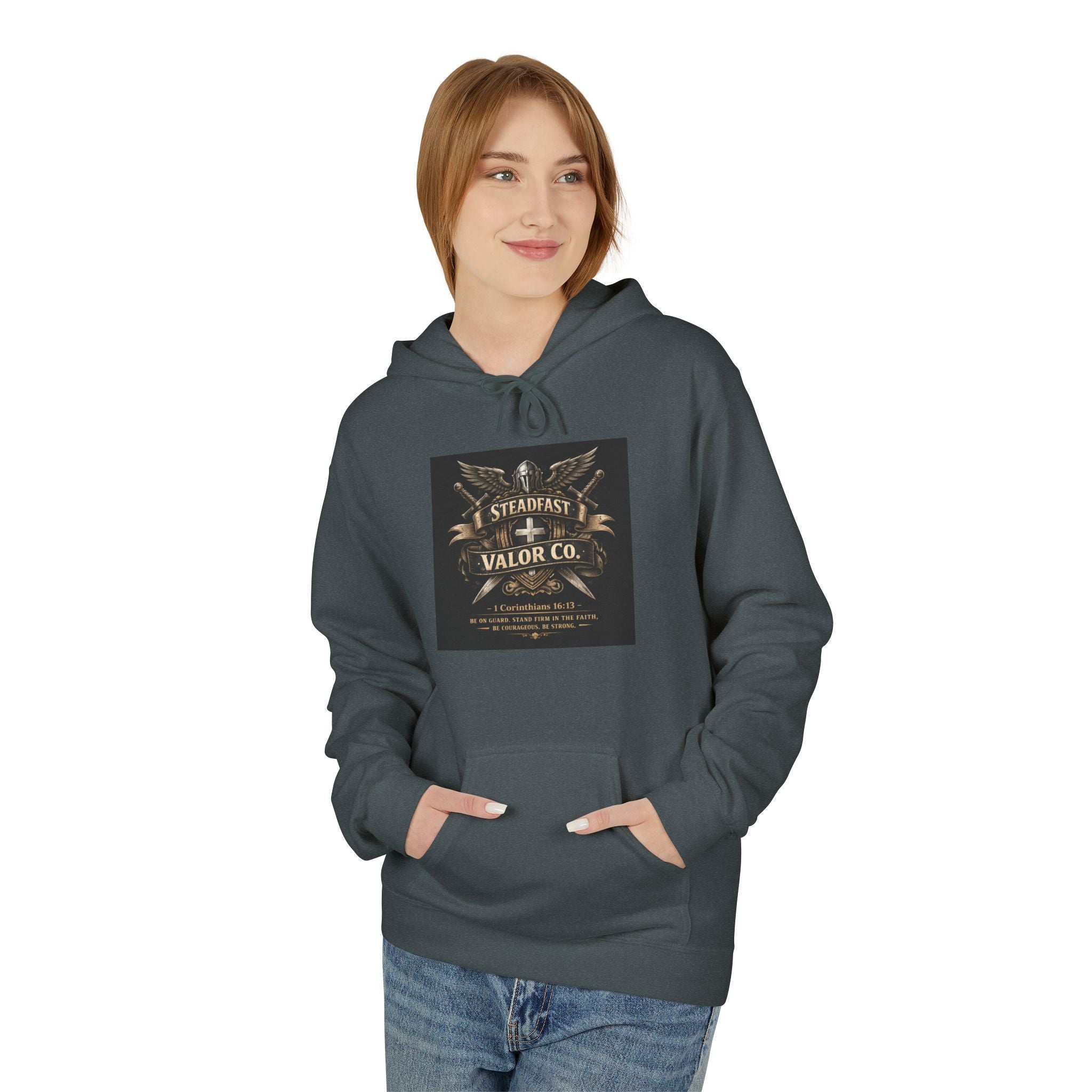 Christian Warrior Hoodie — "Stand Firm" Ephesians 6:12 Inspirational Gospel Hoodie