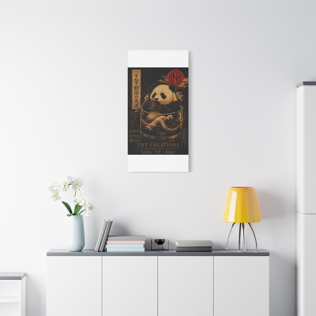 Panda Tea Canvas