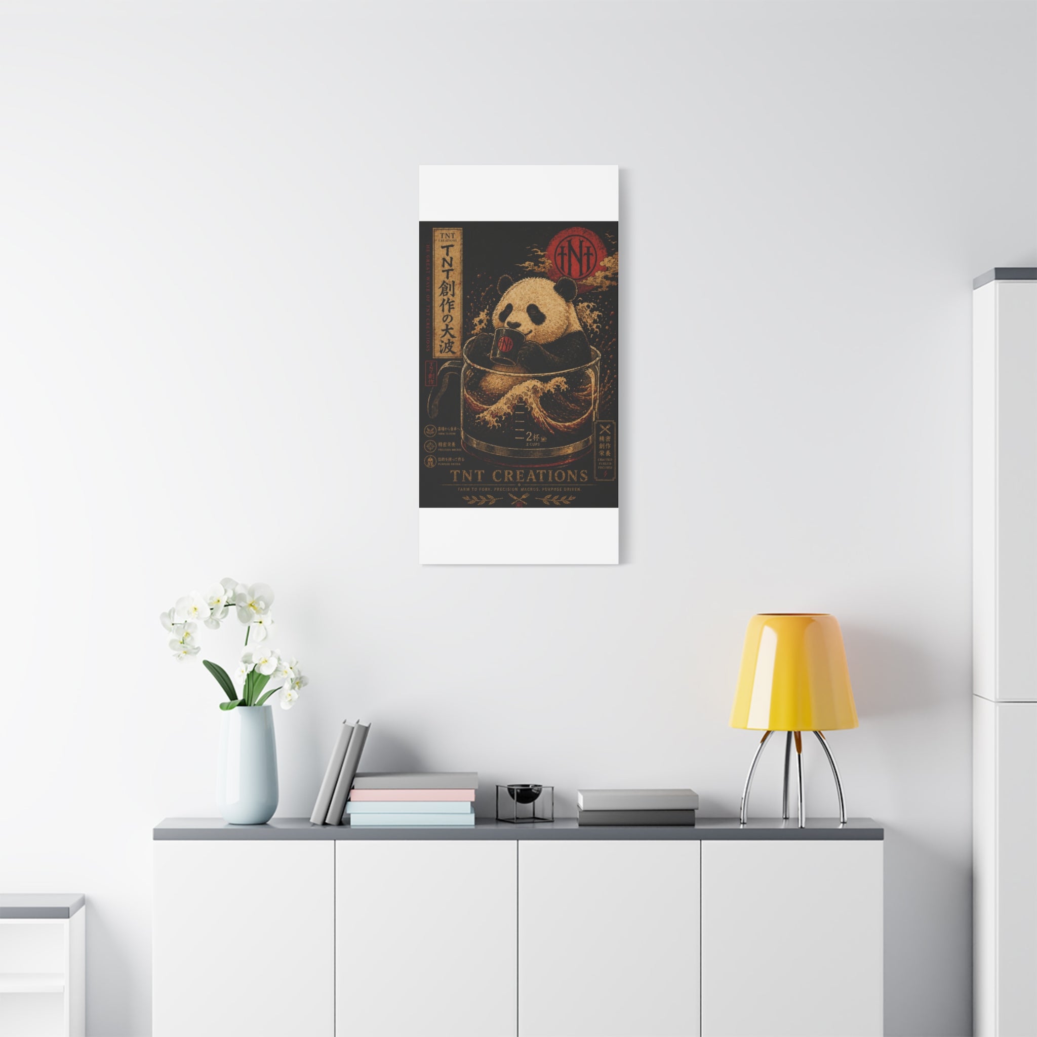 Panda Tea Canvas