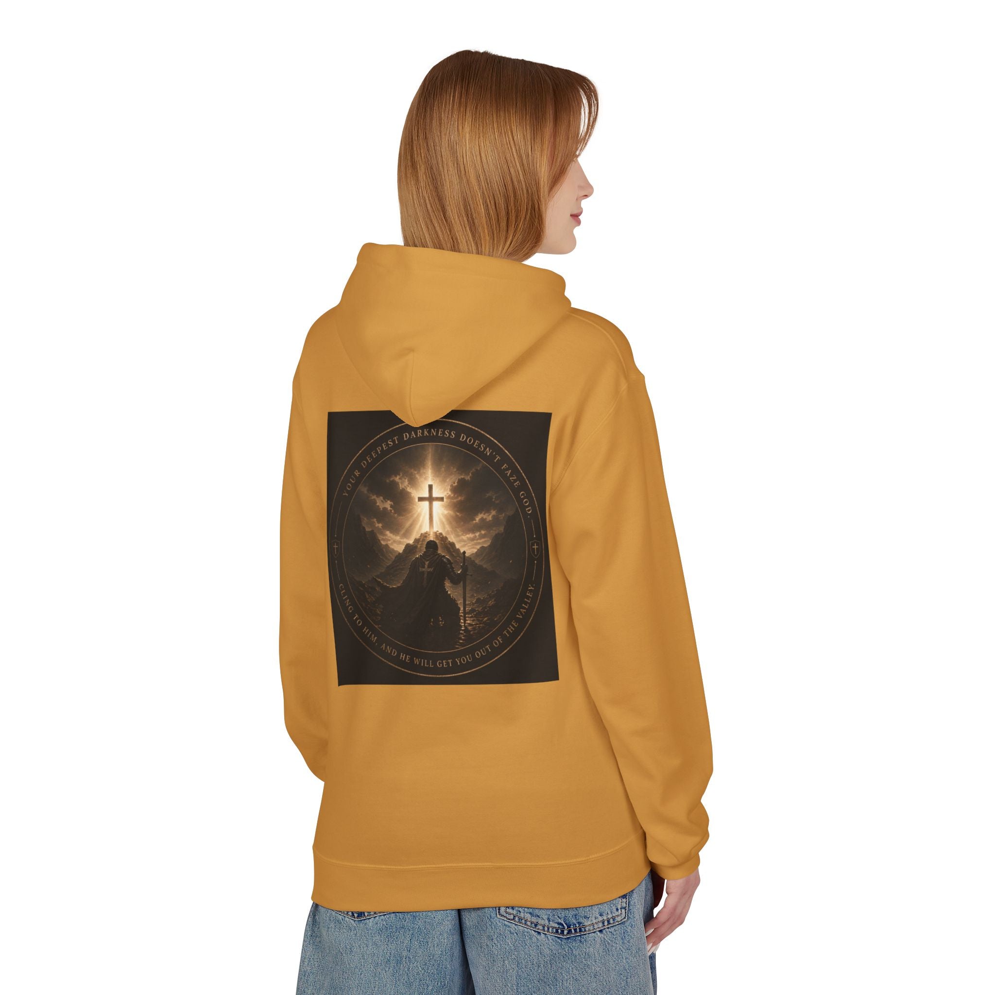 Christian Cross Hoodie — 'Stand by the Word' Inspirational Faith Sweatshirt
