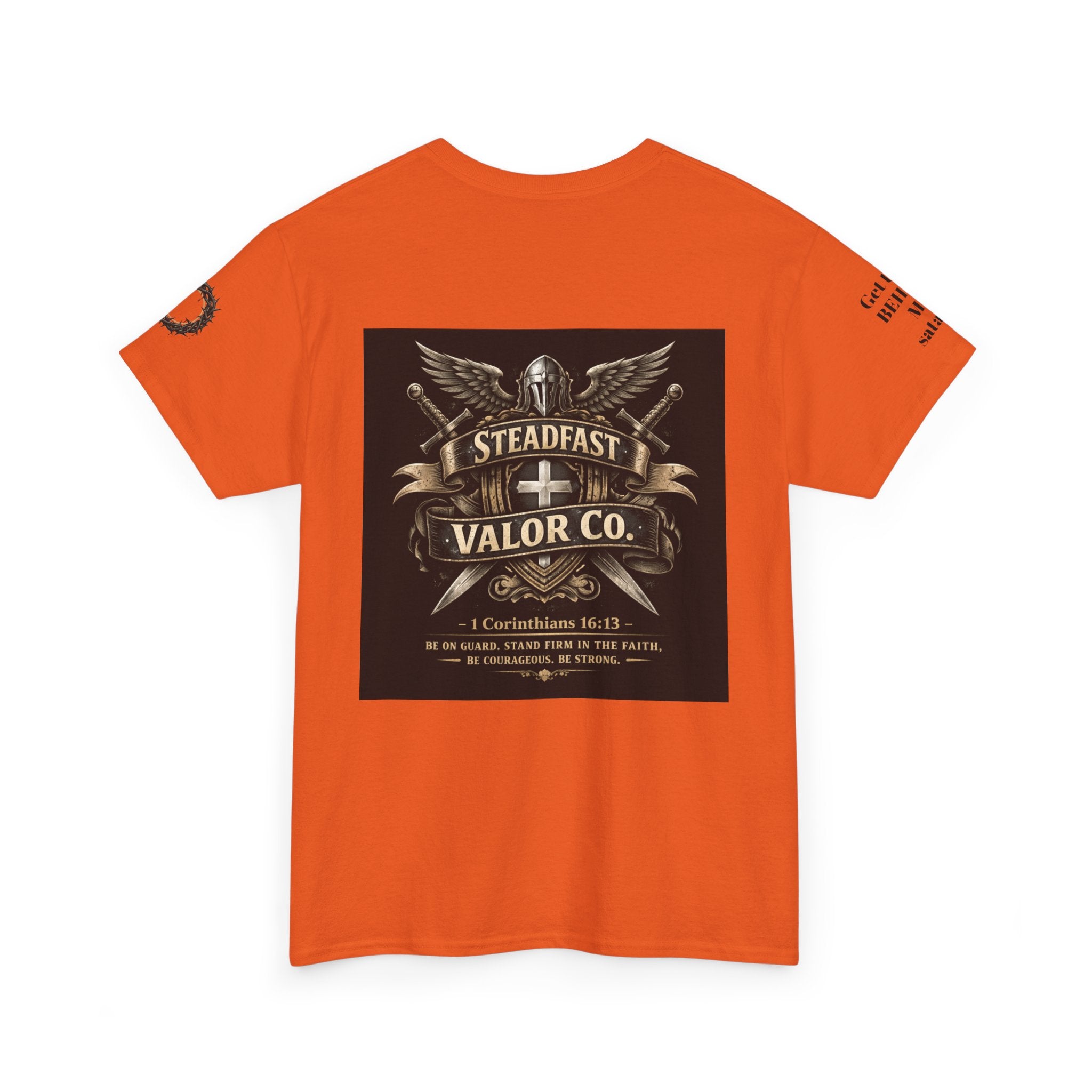 Deus Vult Sword T‑Shirt — Crusader Vintage Shield Design