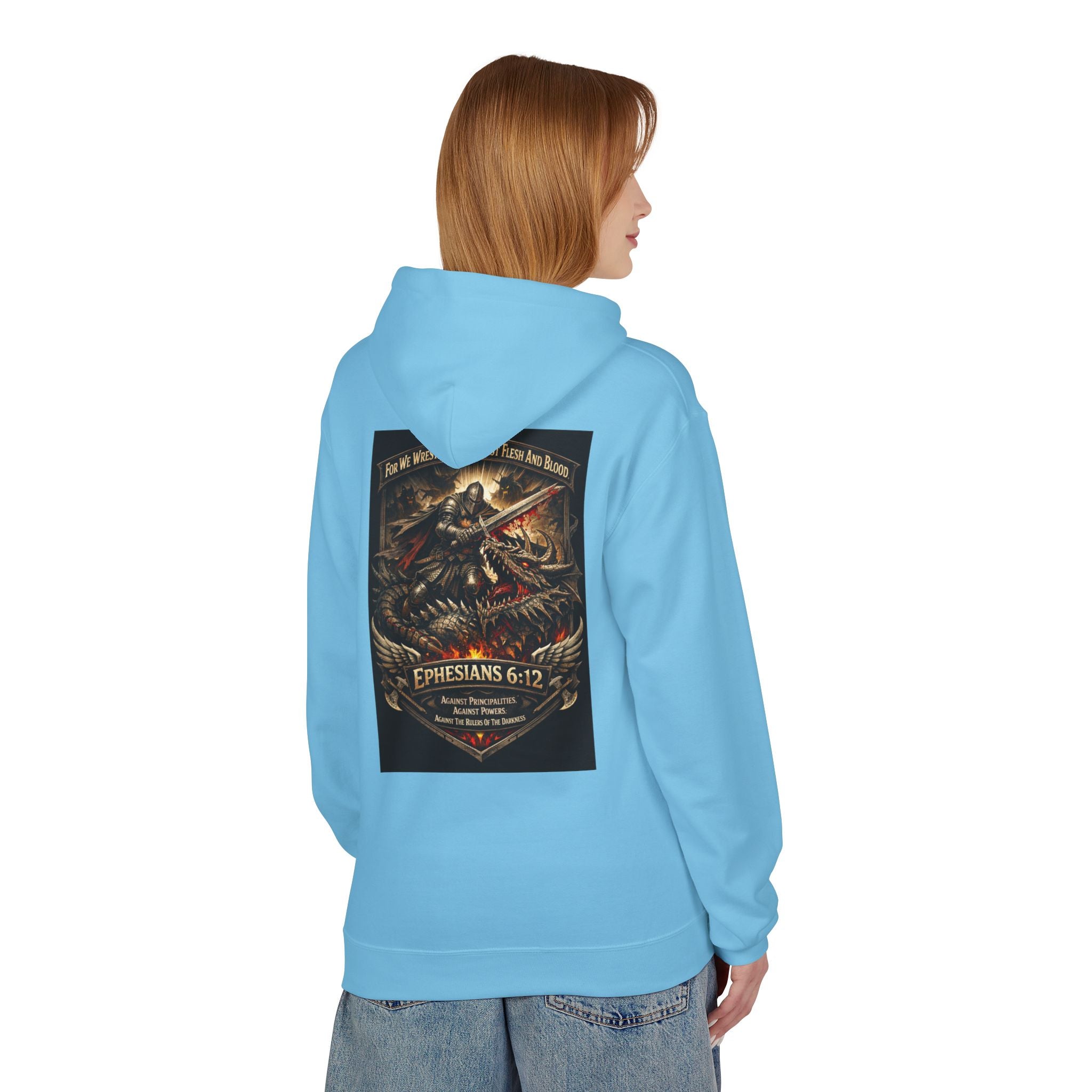 Christian Warrior Hoodie — "Stand Firm" Ephesians 6:12 Inspirational Gospel Hoodie