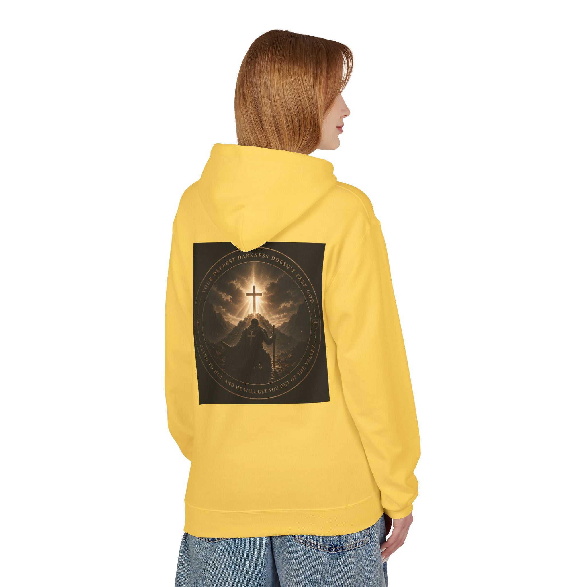 Christian Cross Hoodie — 'Stand by the Word' Inspirational Faith Sweatshirt
