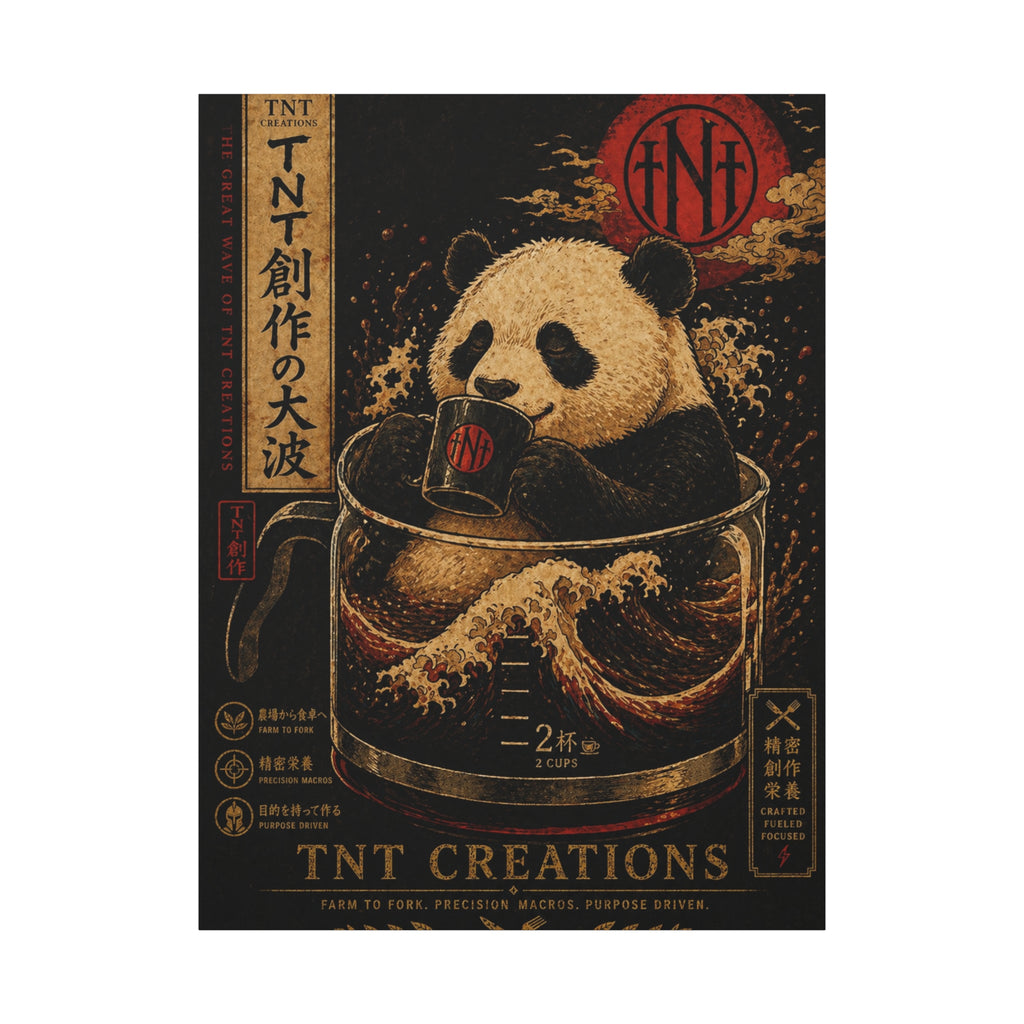 Panda Tea Canvas