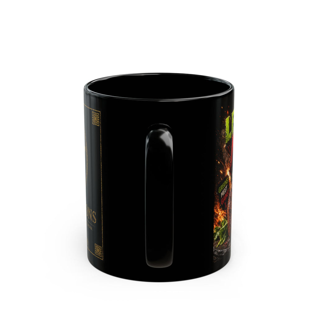 TNT Creations Black Mug — Spicy Sauce & Brand Logo 11oz/15oz