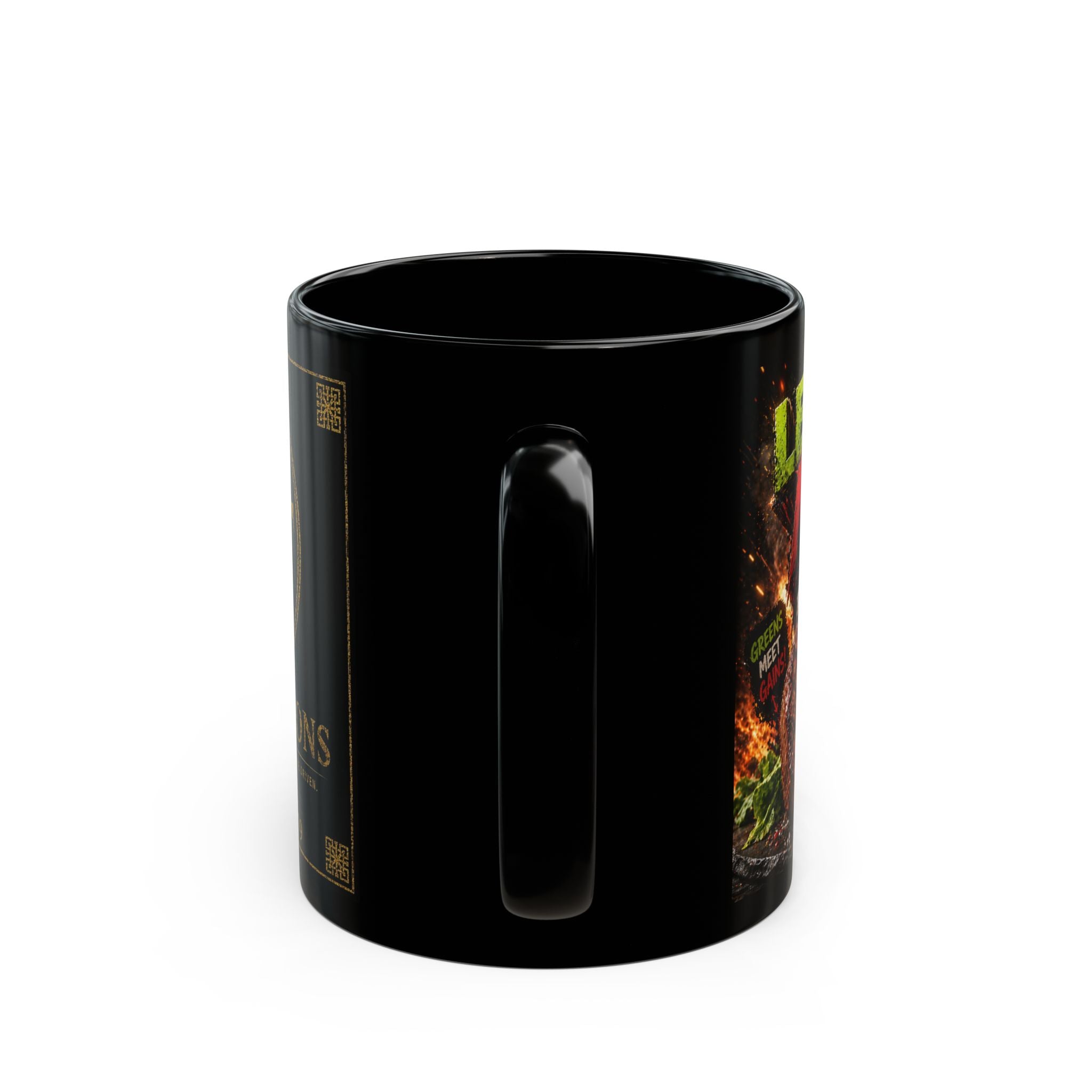 TNT Creations Black Mug — Spicy Sauce & Brand Logo 11oz/15oz