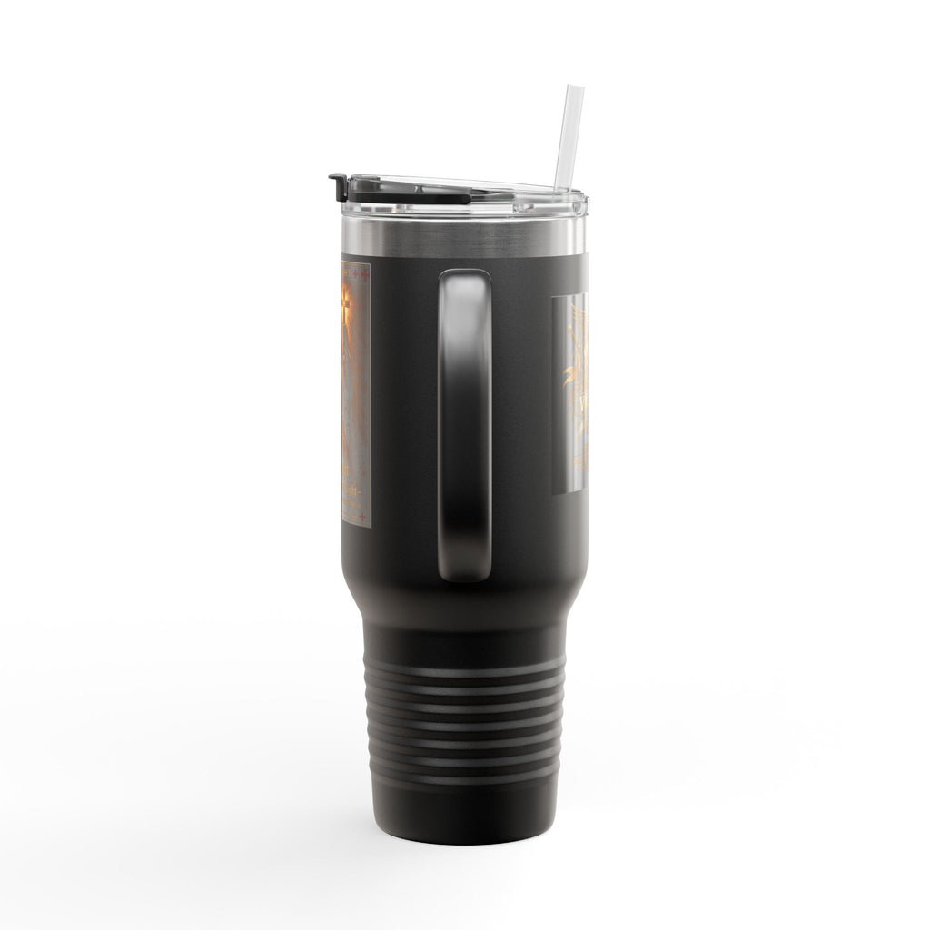 40oz Insulated Travel Mug — "Be the Light" Knight Crusader Design