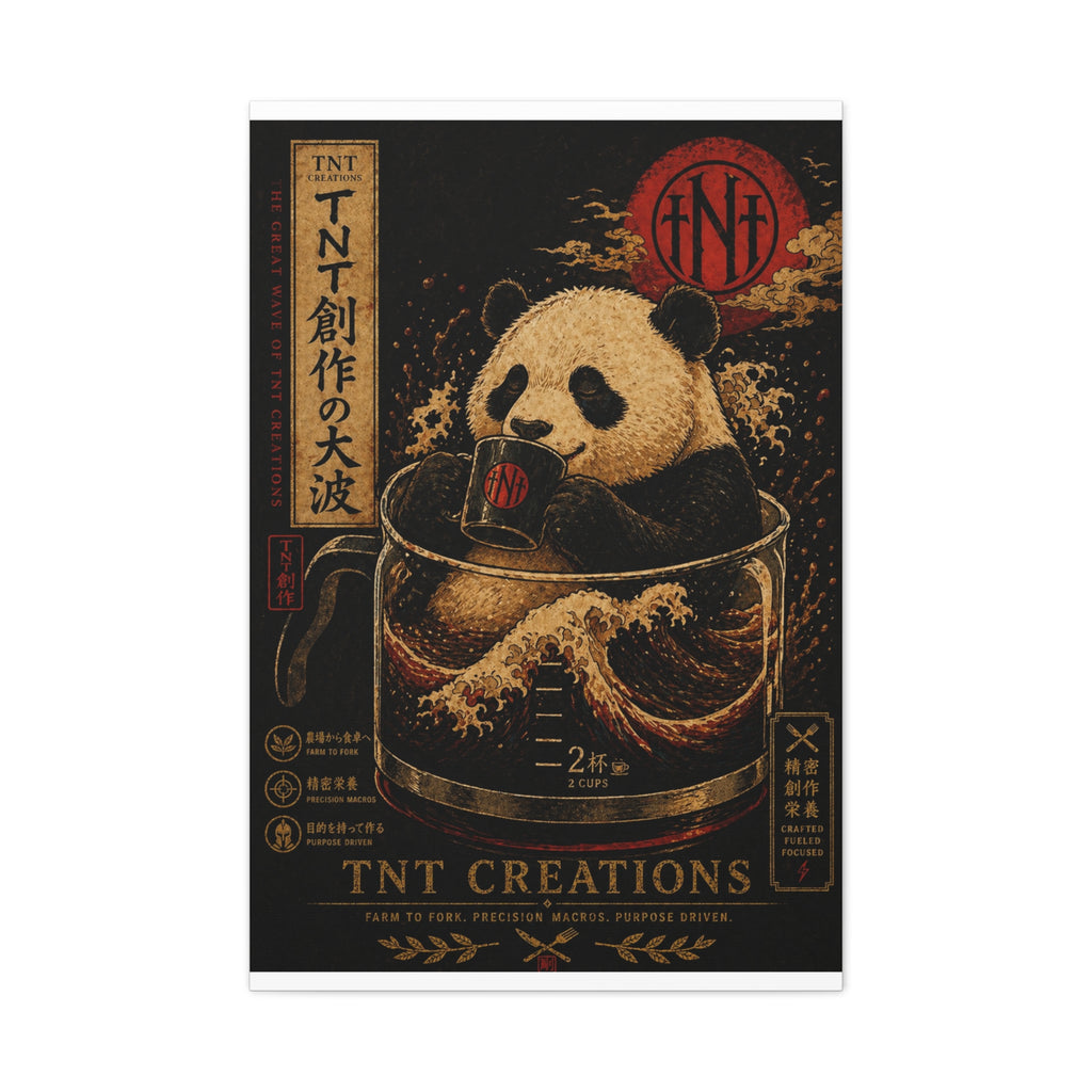 Panda Tea Canvas