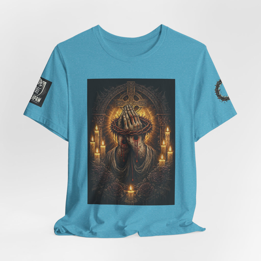 Satan-Repellant Graphic Tee — "Don't TRY me Satan!!" Chest Illustration & Back Slogan