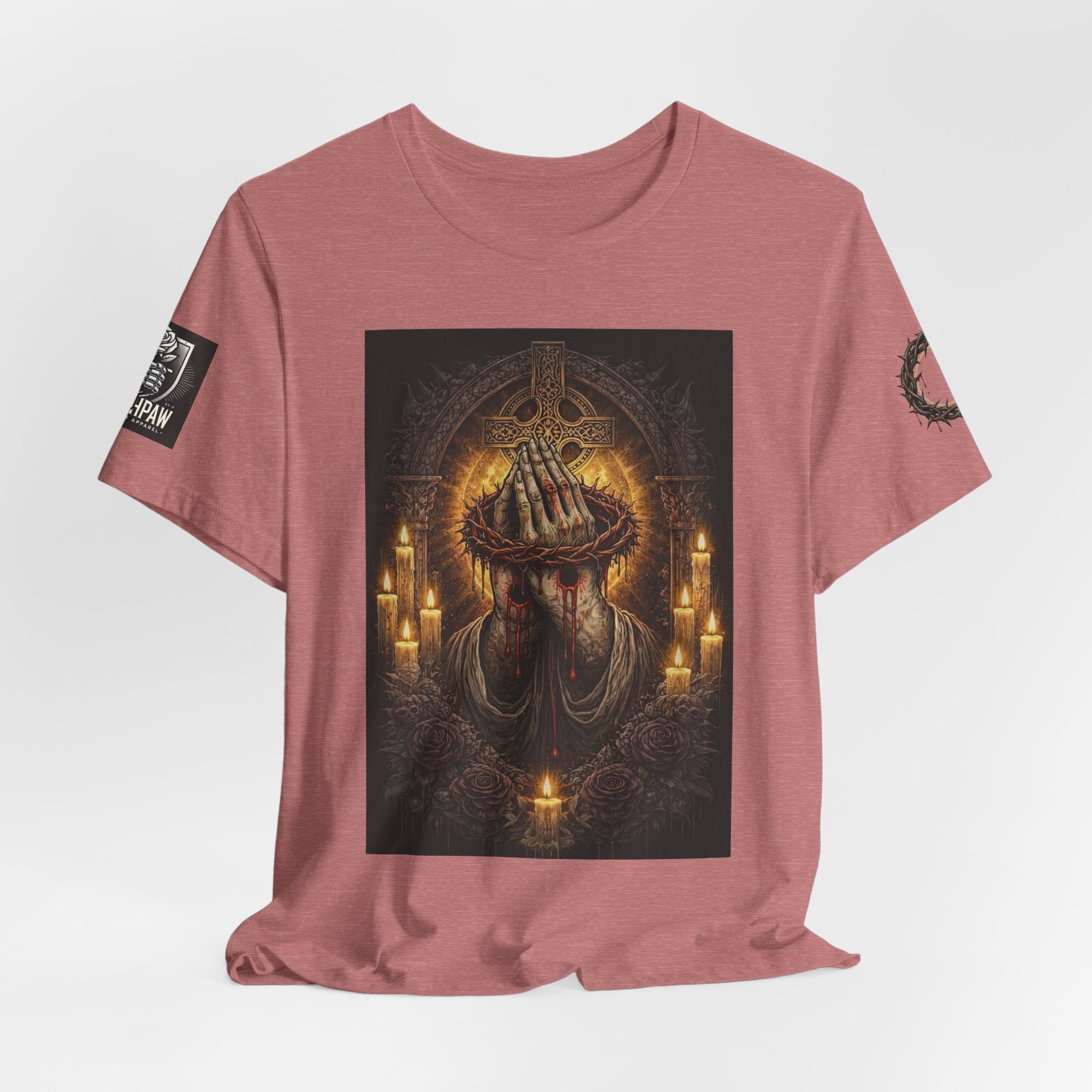 Satan-Repellant Graphic Tee — "Don't TRY me Satan!!" Chest Illustration & Back Slogan
