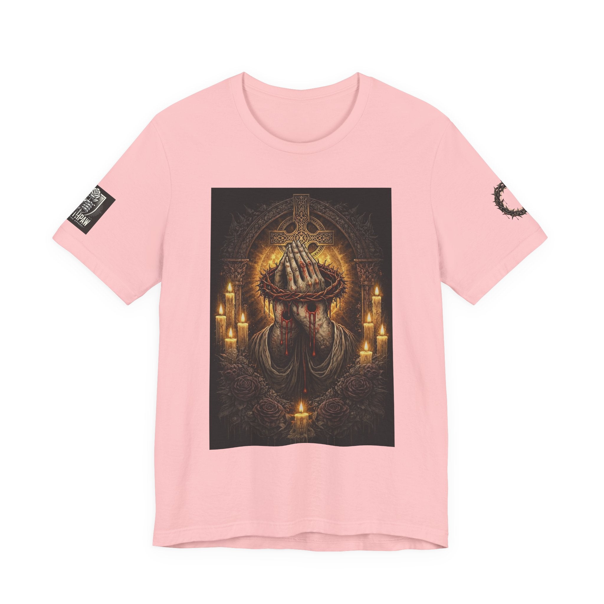 Satan-Repellant Graphic Tee — "Don't TRY me Satan!!" Chest Illustration & Back Slogan