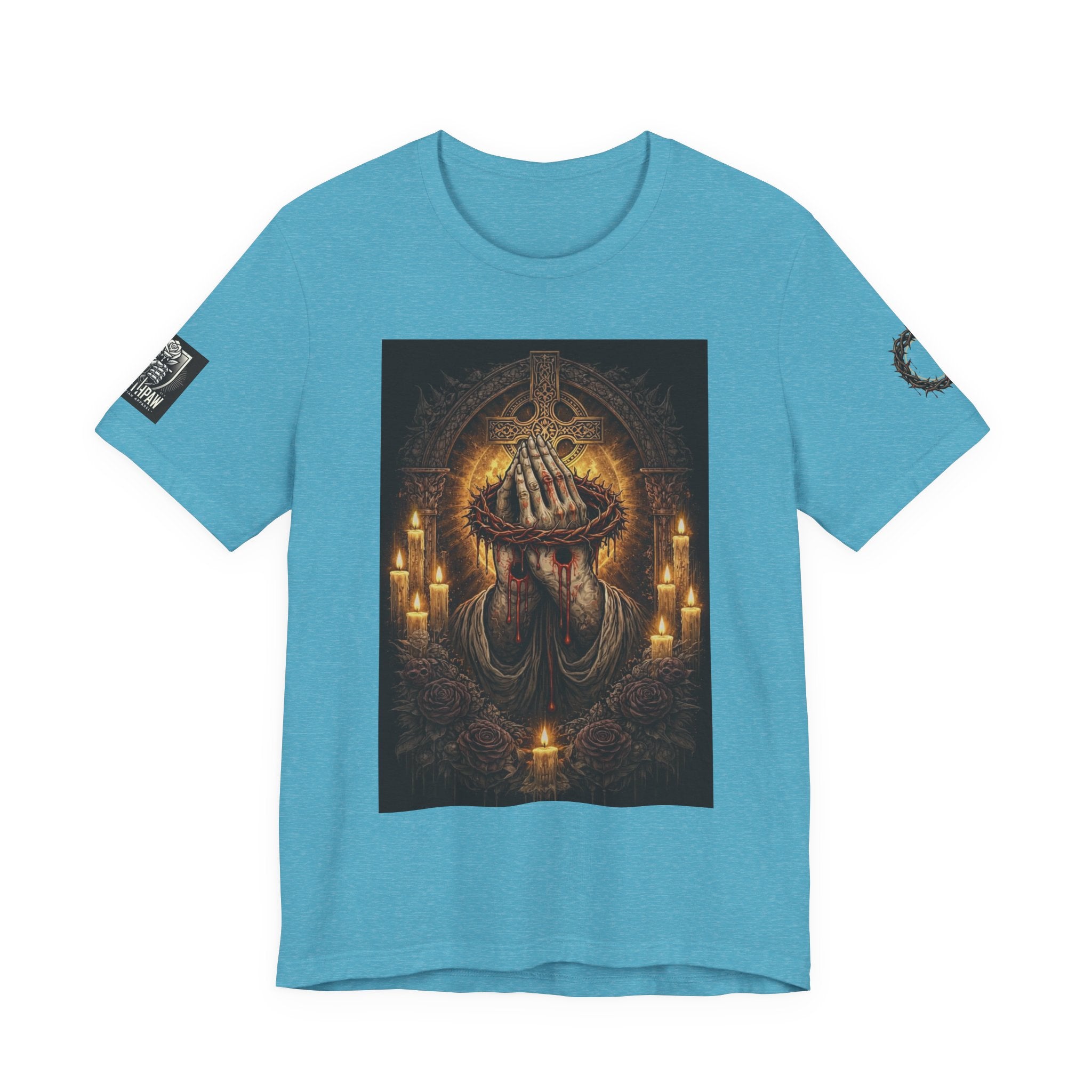 Satan-Repellant Graphic Tee — "Don't TRY me Satan!!" Chest Illustration & Back Slogan